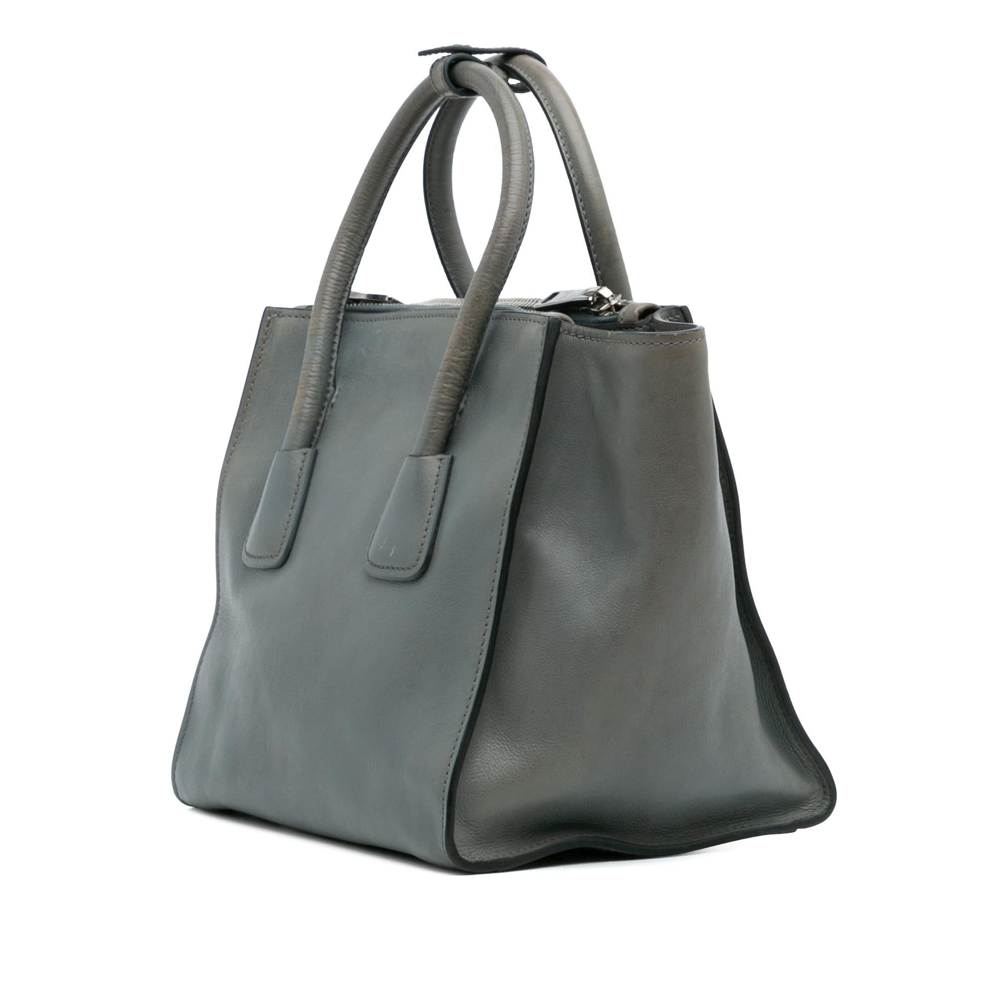 Prada Glace Calf Twin Pocket Satchel Satchel Bag Pocket Satchel 4