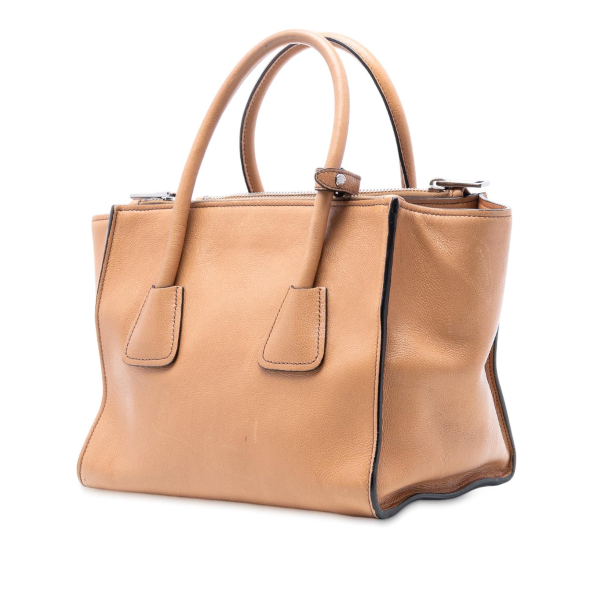 Prada Glace Calf Twin Pocket Satchel Satchel Bag Pocket Satchel 5
