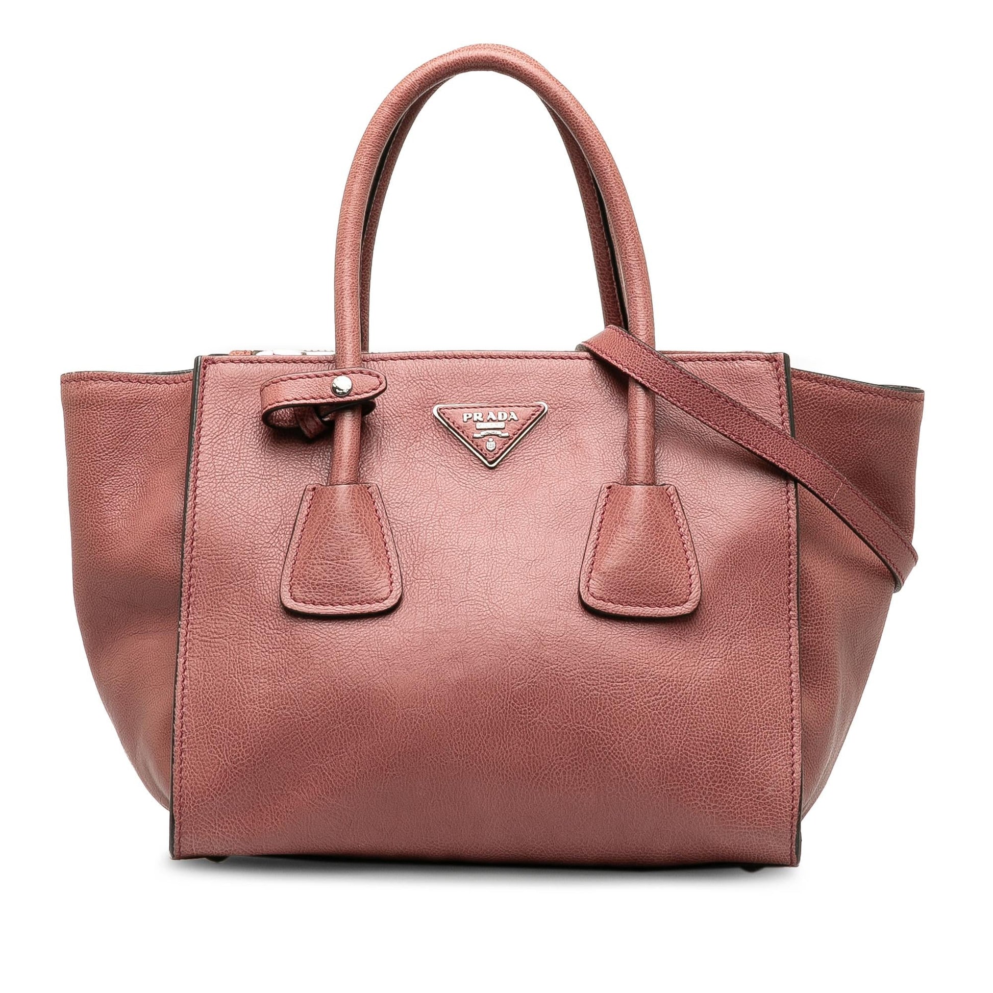 Prada Glace Calf Twin Pocket Shg Vr4Oca Satchel Bag