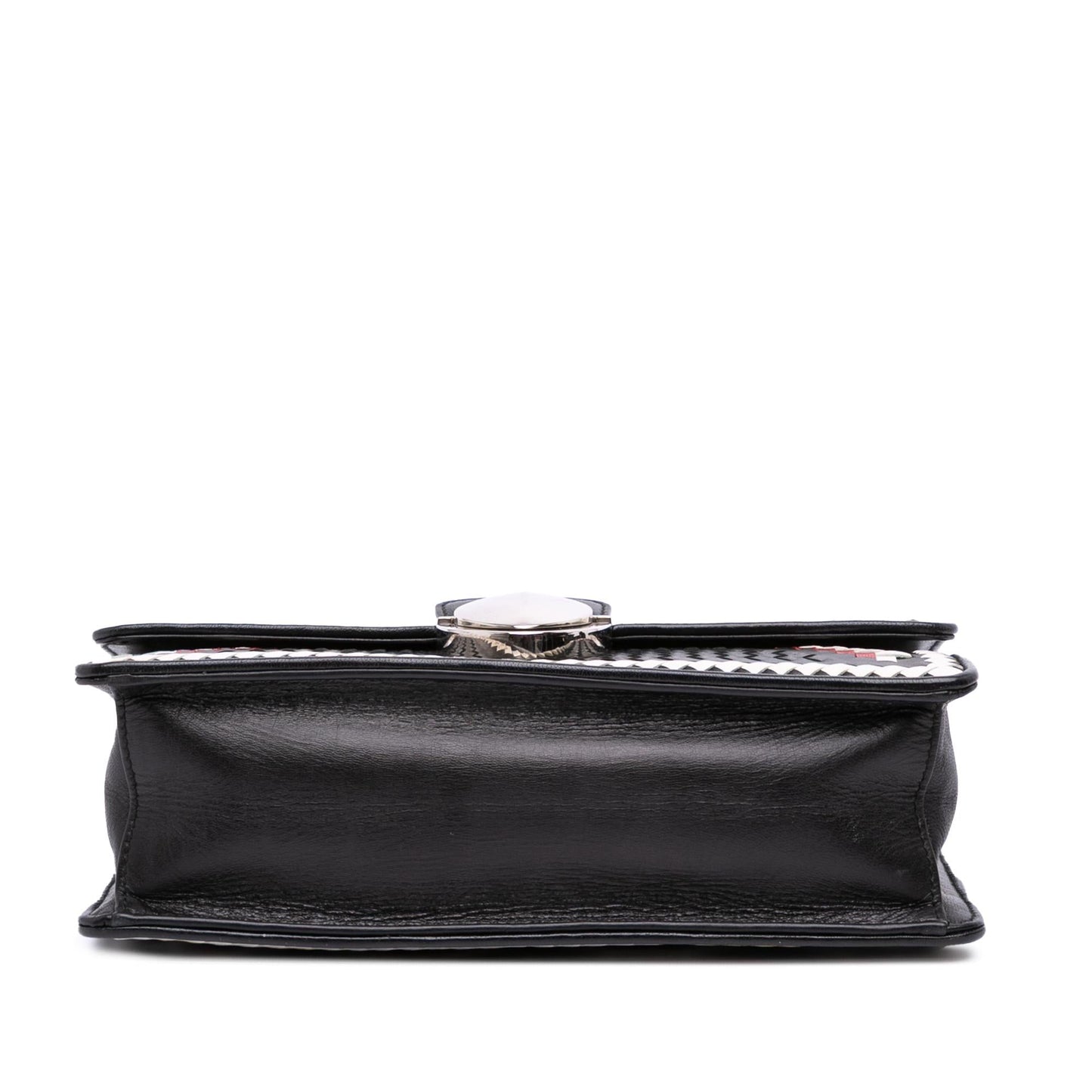 Prada Goatskin Madras Crossbody Woven Crossbody Bag Madras Crossbody 1