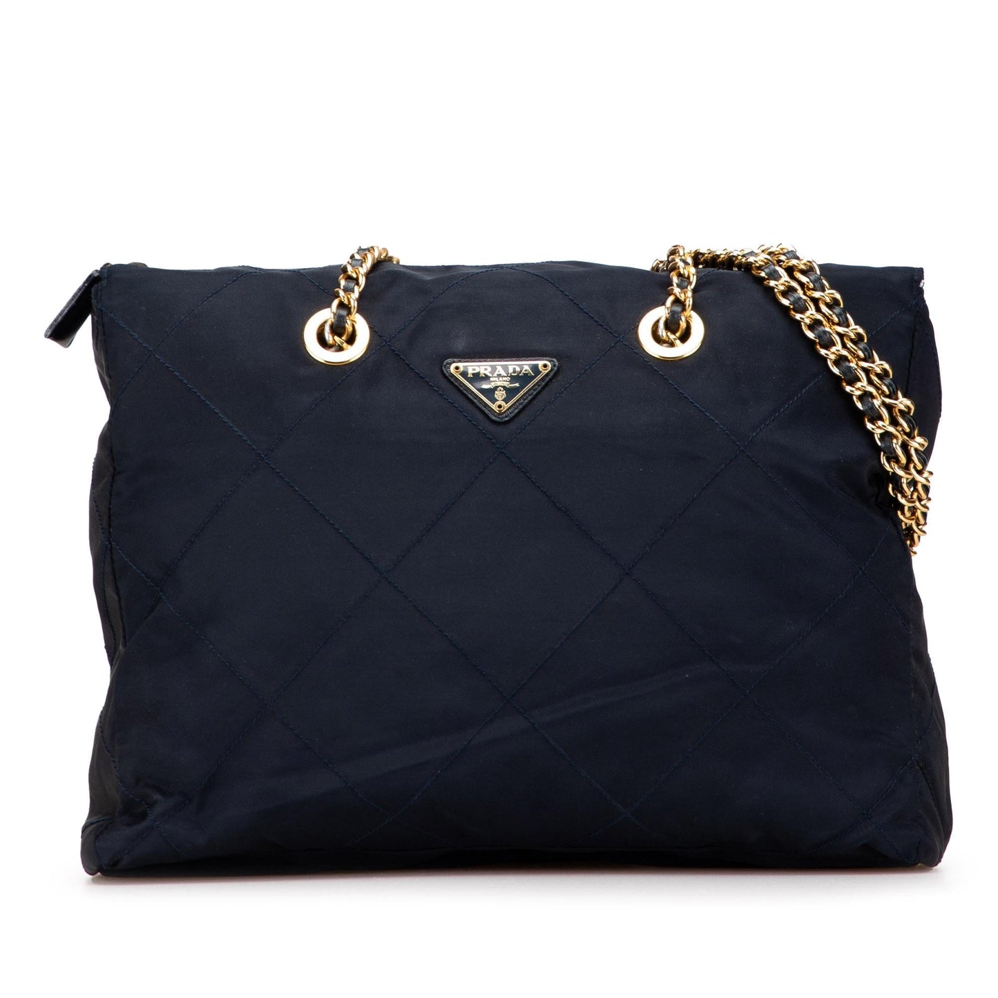 Prada Impuntu Tessuto Tote Chain Tote Bag