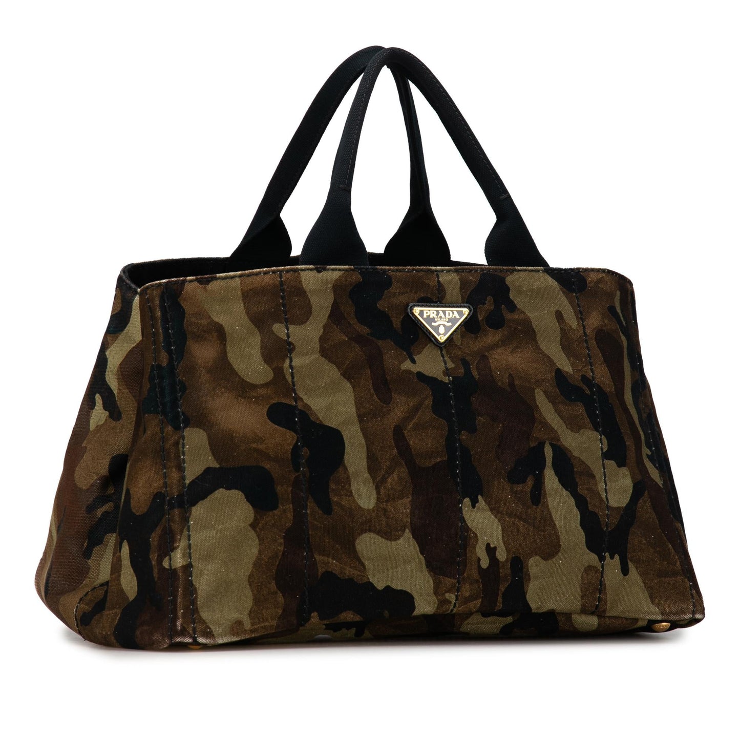 Prada Camouflage Stampata Canapa Tote Shg Boaipk Large Tote Bag