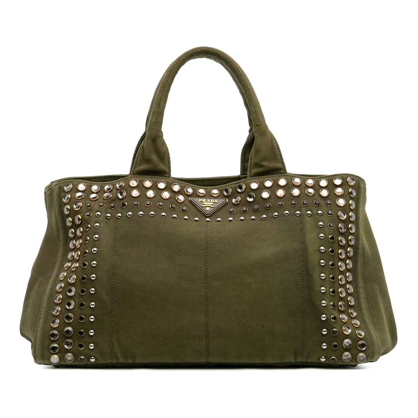 Prada Canapa Bijoux Tote Canvas Large Tote Bag