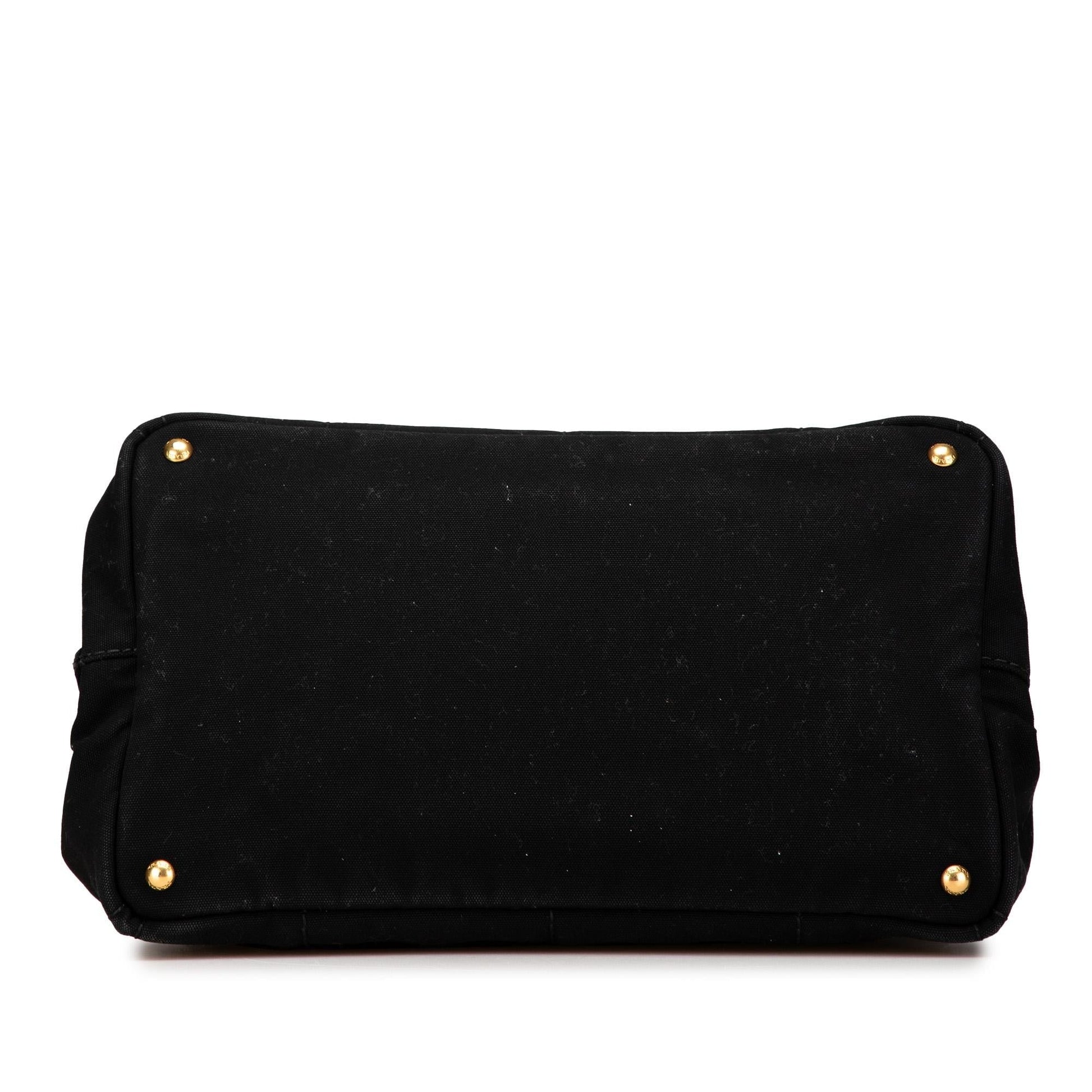Prada Canapa Satchel Shg 00K7Ht Canvas Large Logo Satchel Bag