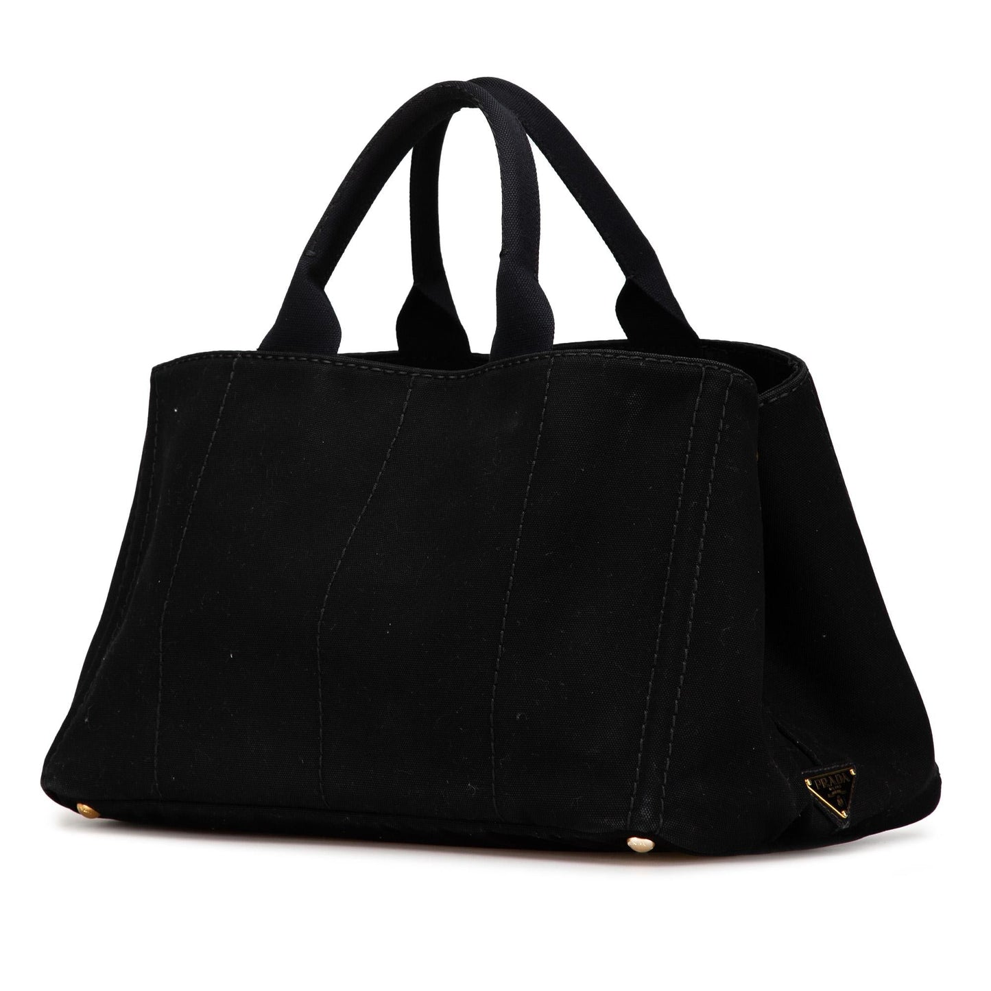 Prada Canapa Satchel Shg 00K7Ht Canvas Large Logo Satchel Bag