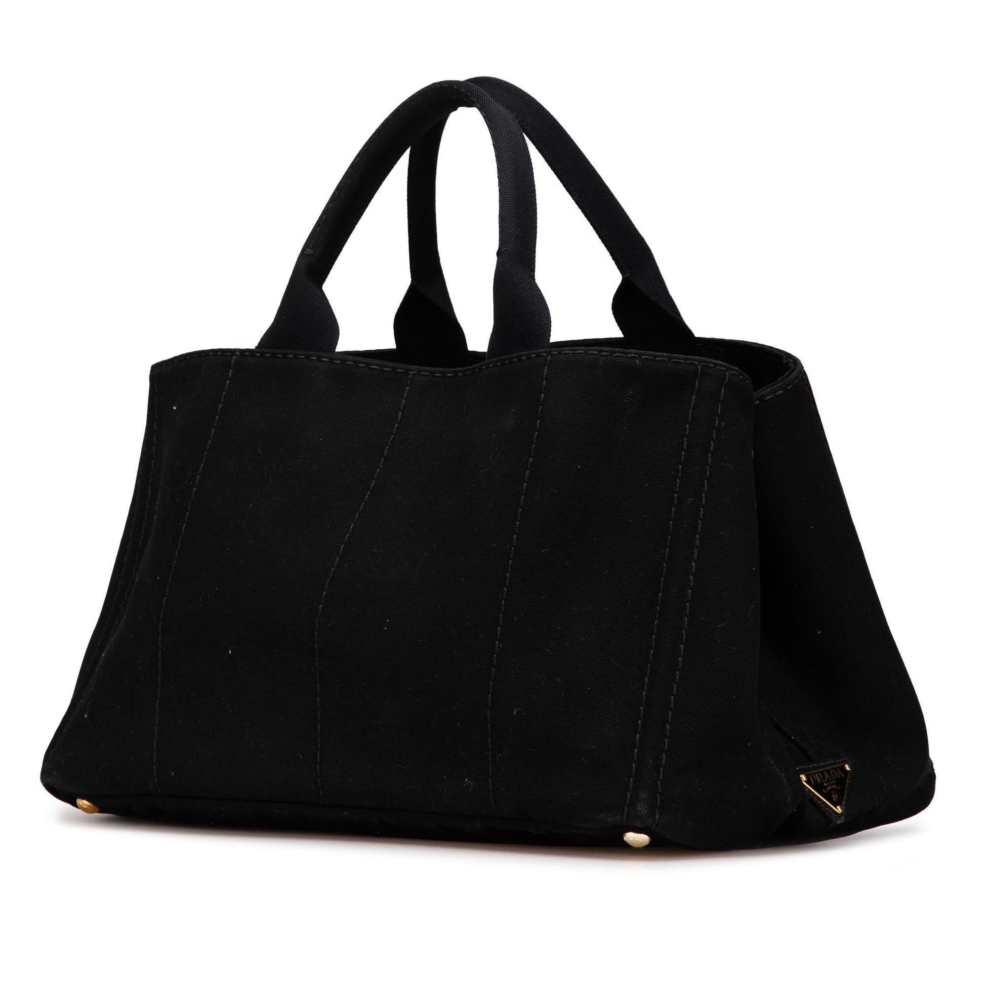 Prada Canapa Satchel Shg 00K7Ht Canvas Large Logo Satchel Bag