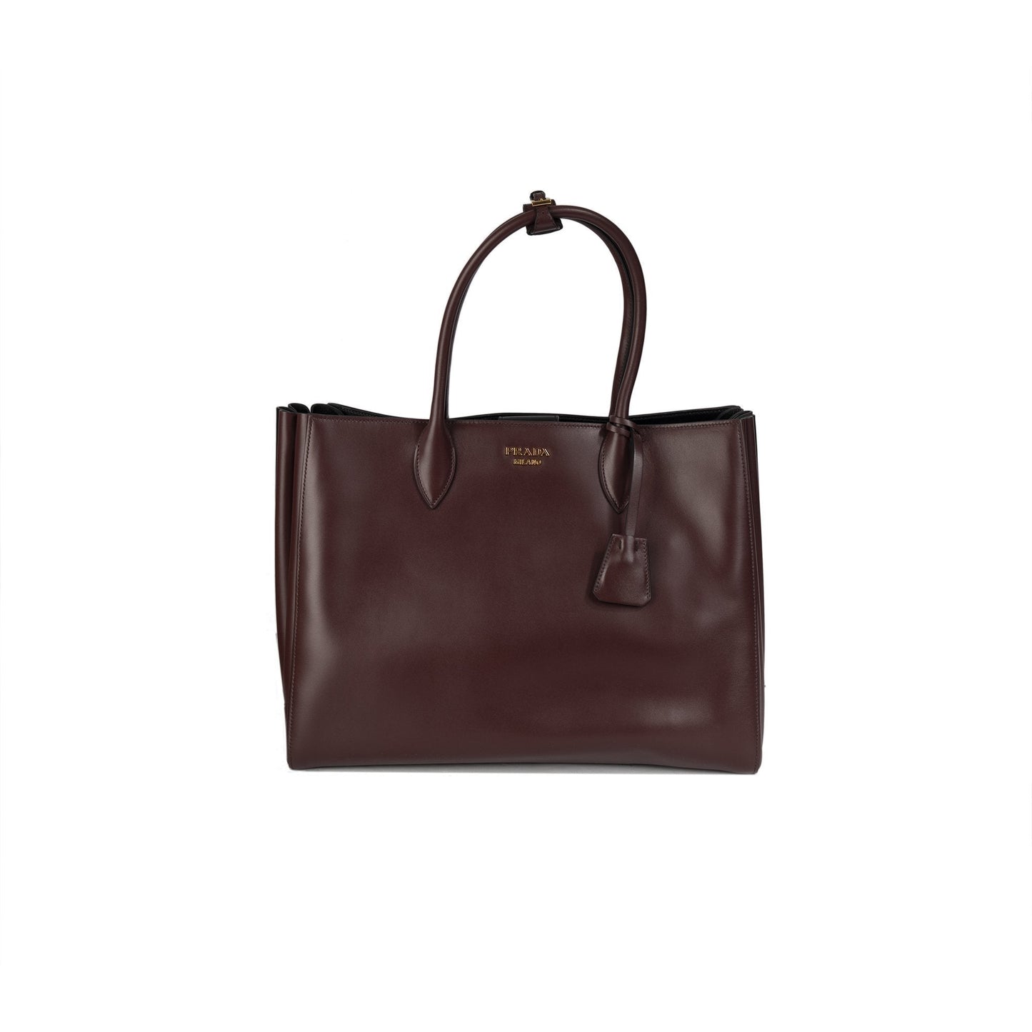 Prada City Calf Bibliotheque Tote Handbag Large Tote Bag