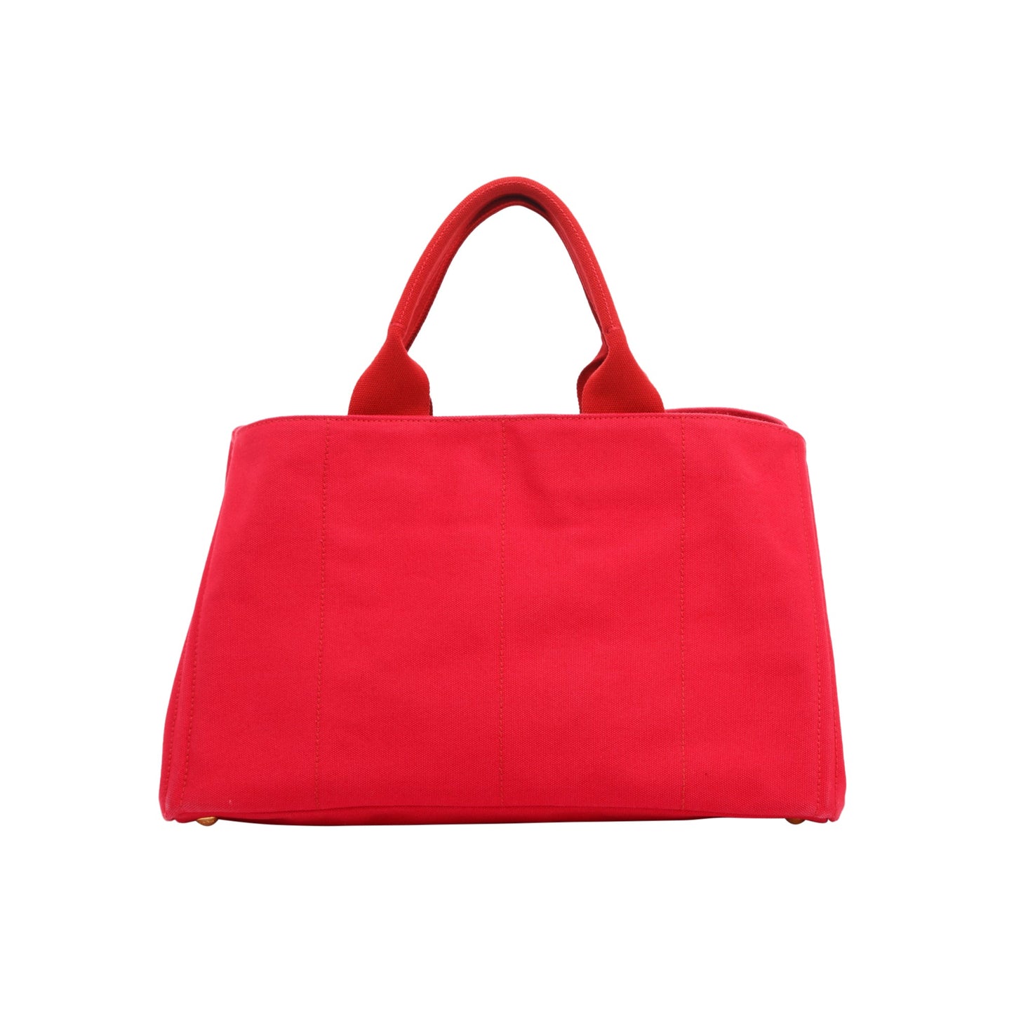 Prada Canapa Tote Handbag Red Large Tote Bag