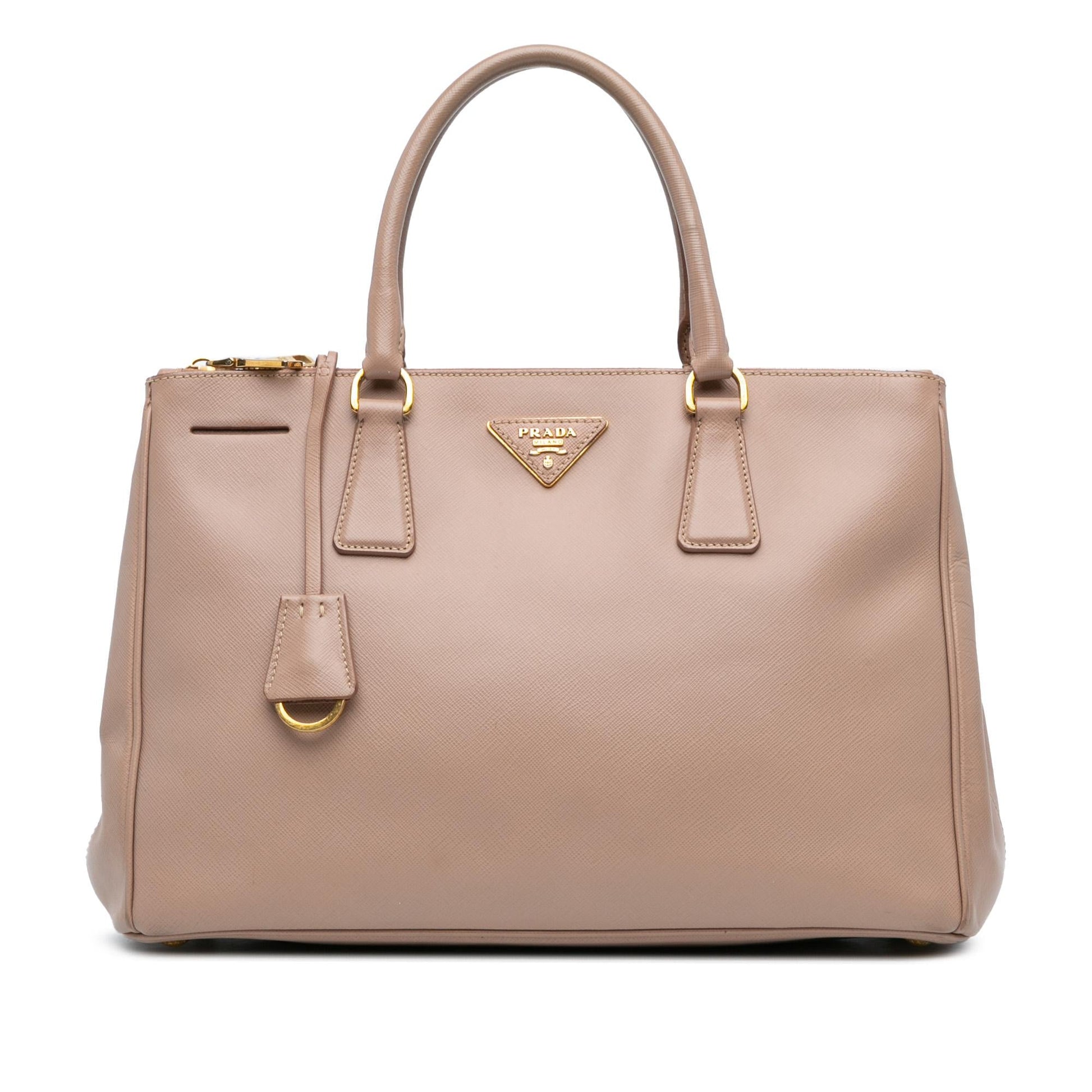Prada Galleria Double Satchel Shg 8R6Kuu Saffiano Large Zip Satchel Bag