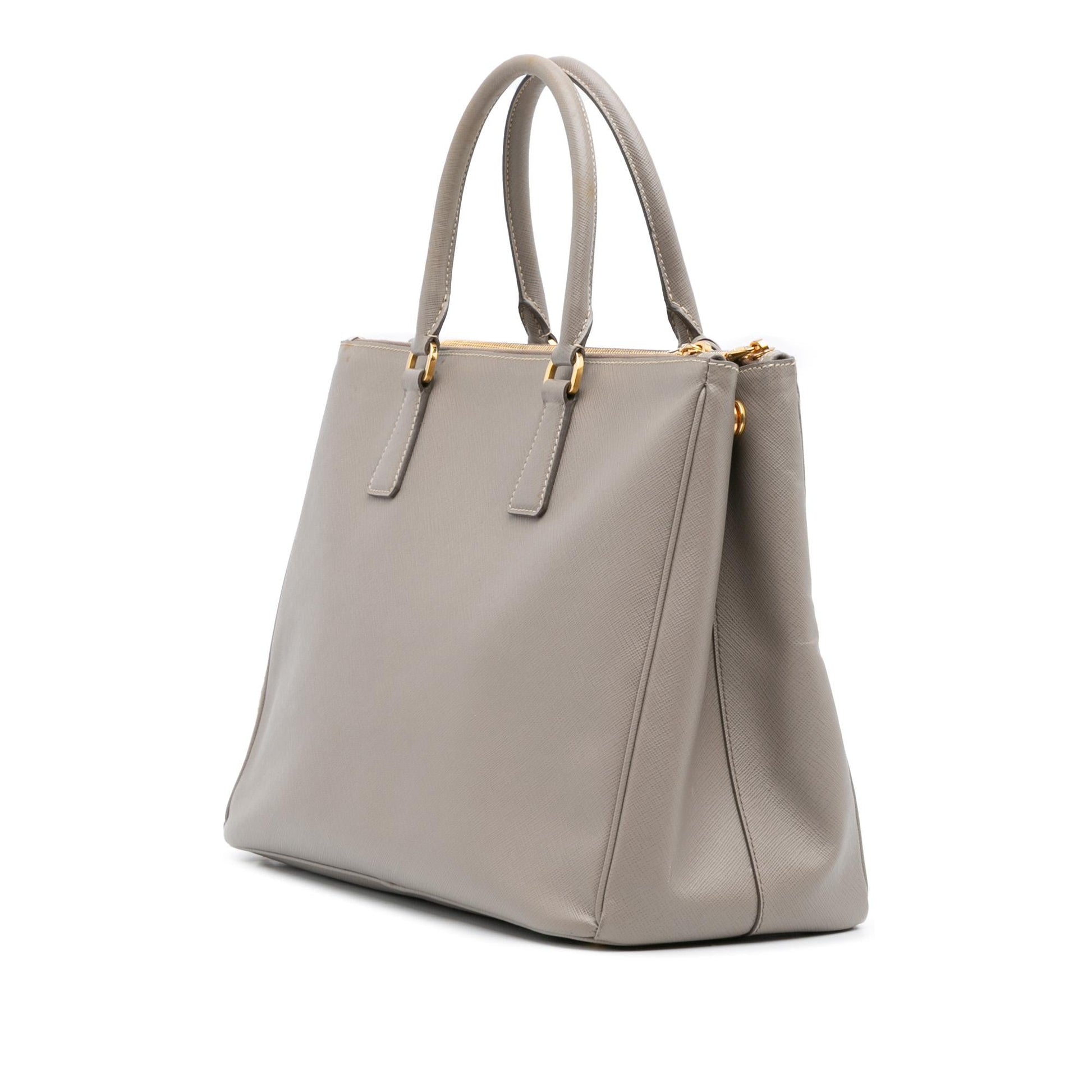 Prada Lux Galleria Double Satchel Saffiano Large Zip Satchel Bag Zip Satchel 8