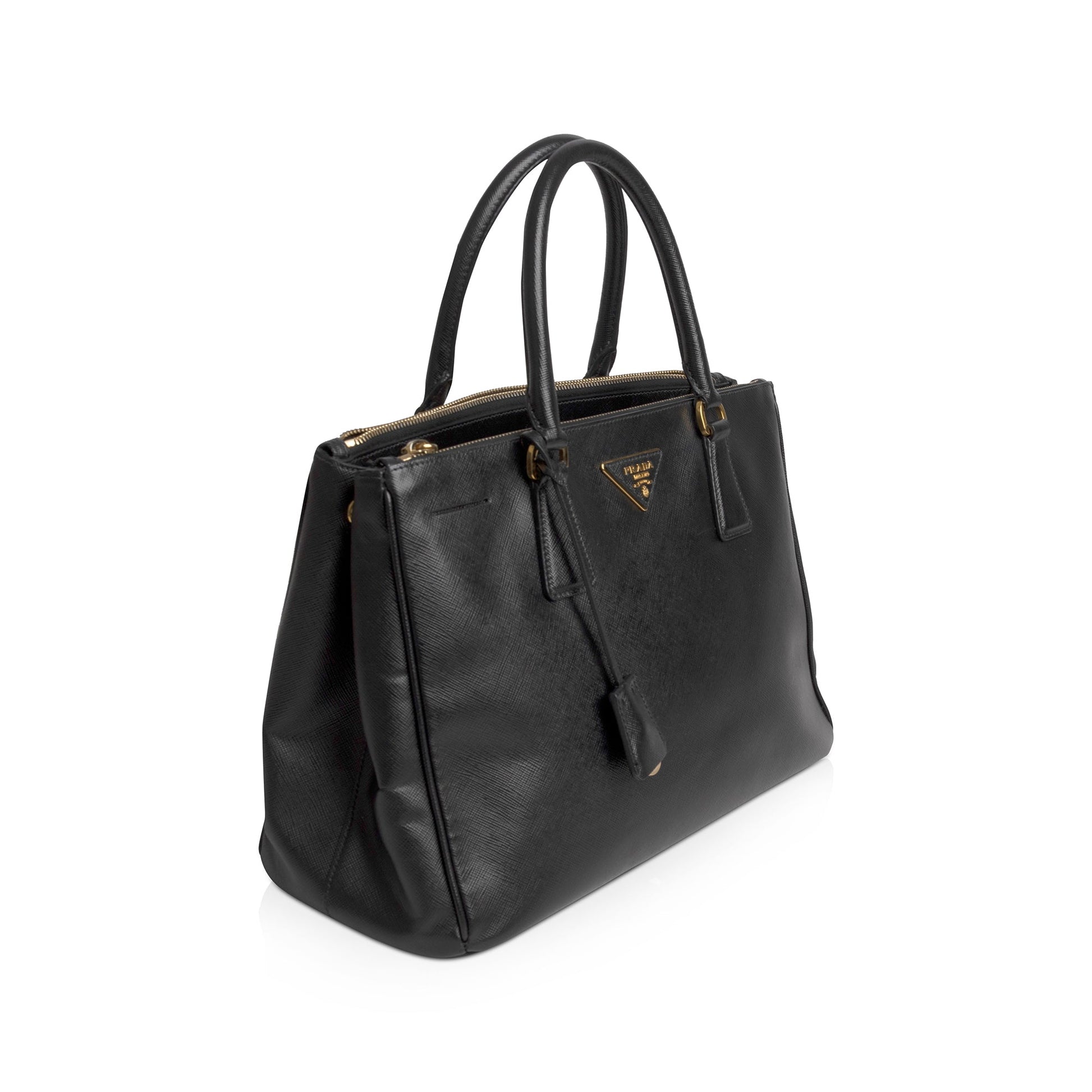 Prada Saffiano Lux Galleria Double Zip Tote Handbag Large Tote Bag Tote Handbag