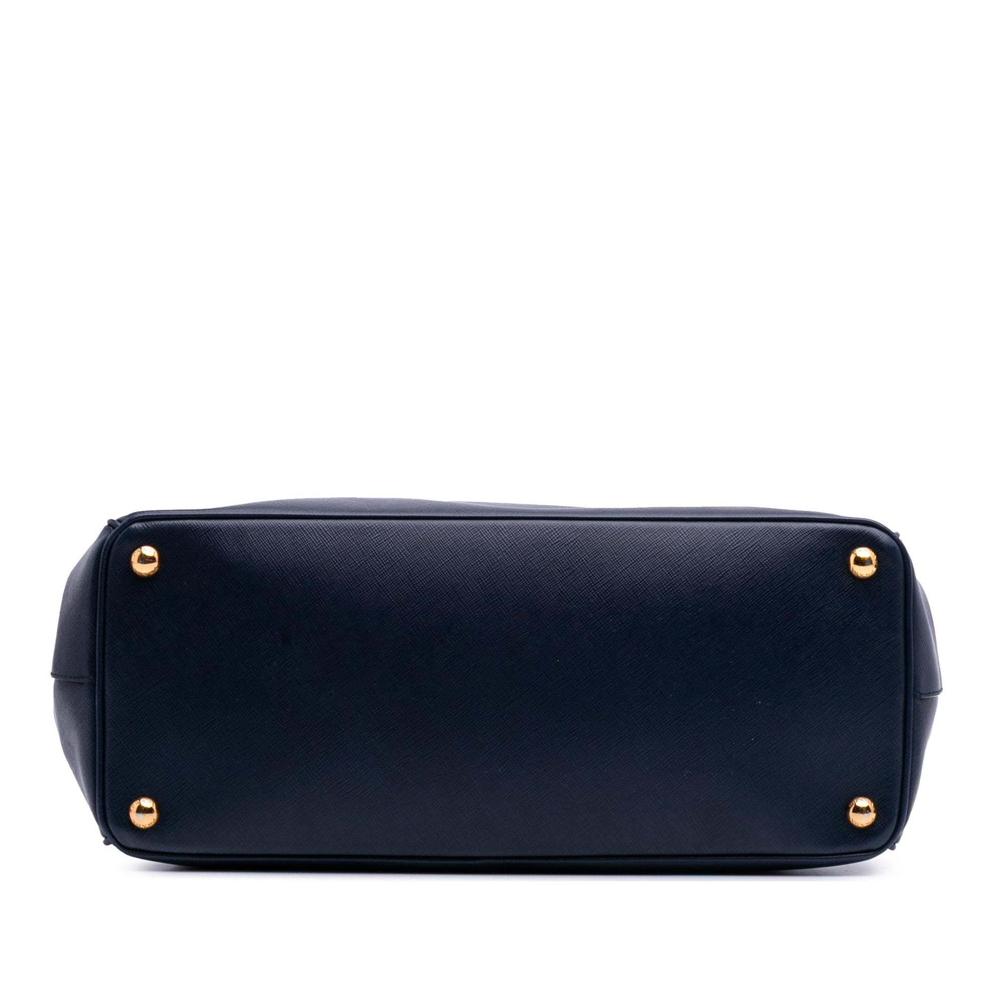 Prada Lux Galleria Double Tote Saffiano Large Zip Tote Bag