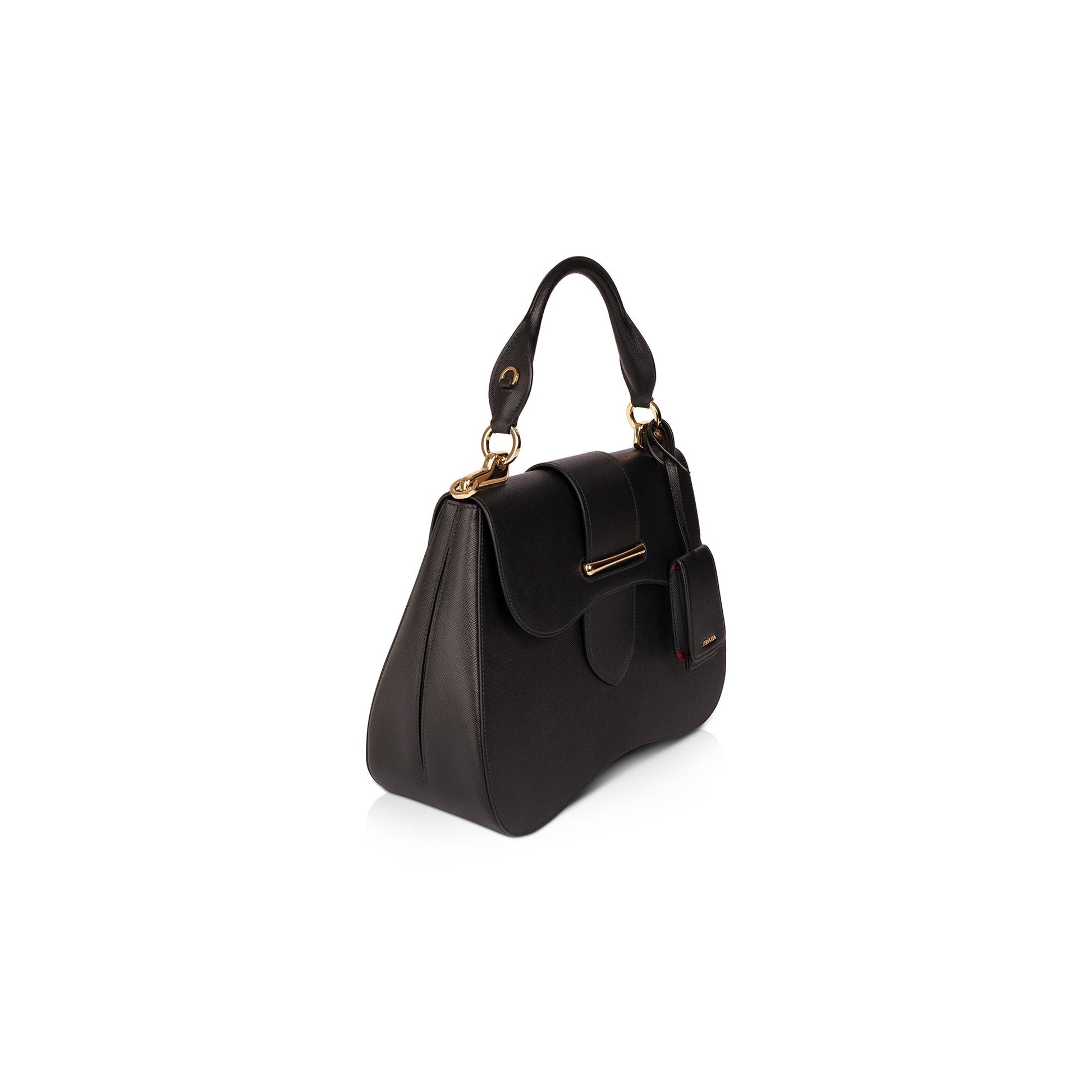 Prada Saffiano Lux Sidonie Top Handle Bag Large Travel Bag