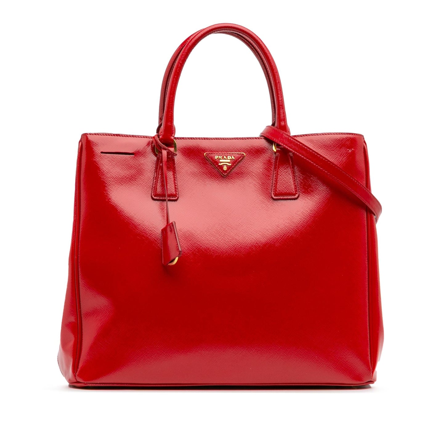 Prada Vernice Galleria Satchel Saffiano Large Satchel Bag