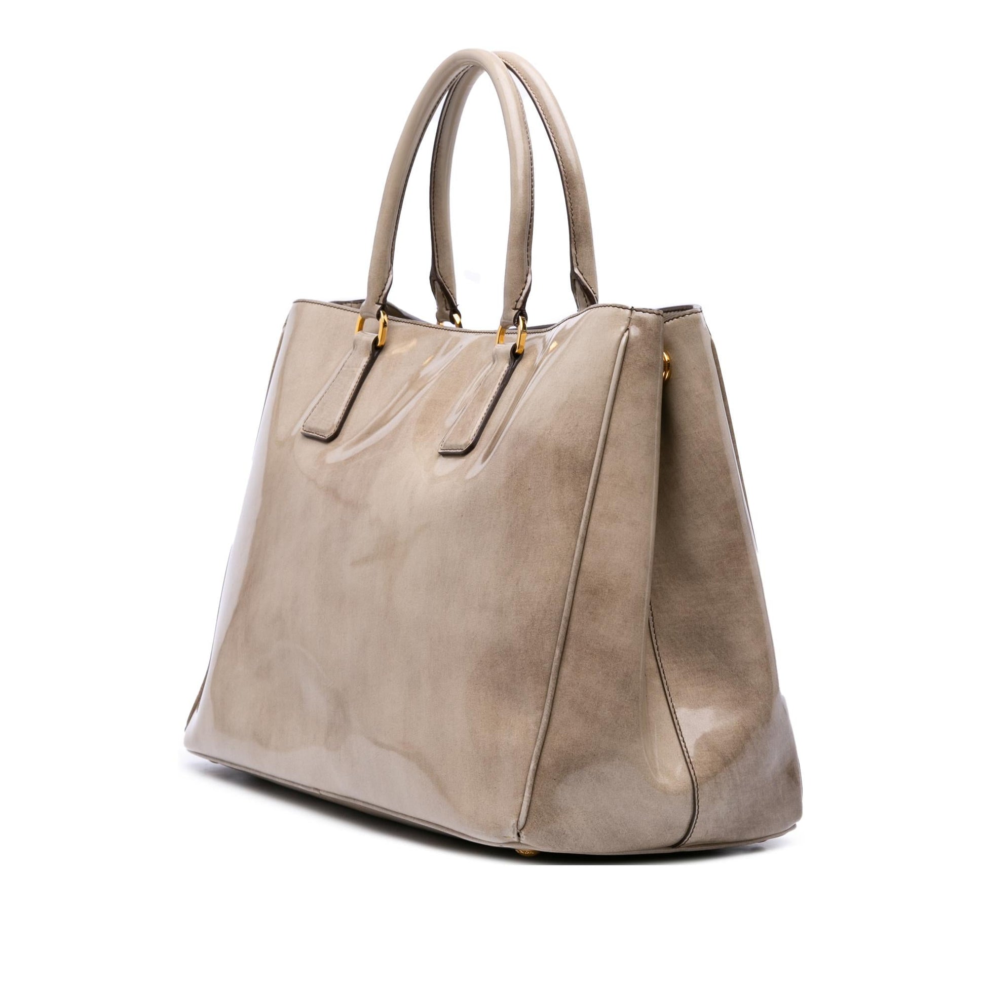 Prada Spazzolato Fume Galleria Tote Large Tote Bag Galleria Tote 1