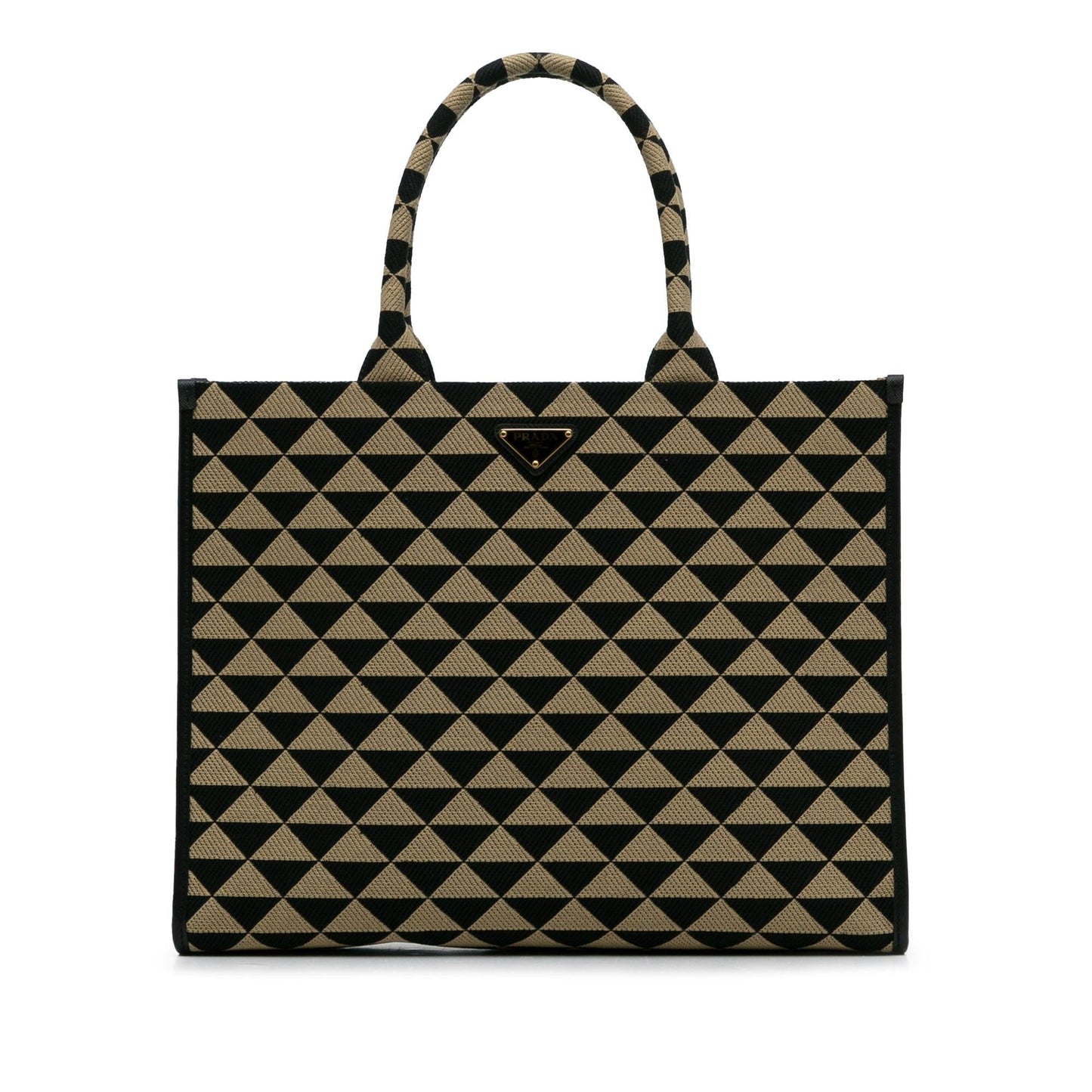Prada Triangolo Jacquard Symbole Tote Shg 8Nku9Q Large Tote Bag