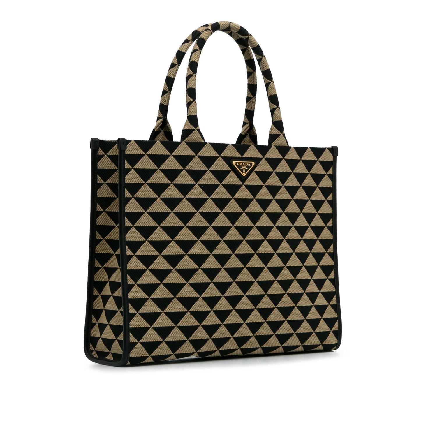 Prada Triangolo Jacquard Symbole Tote Shg 8Nku9Q Large Tote Bag