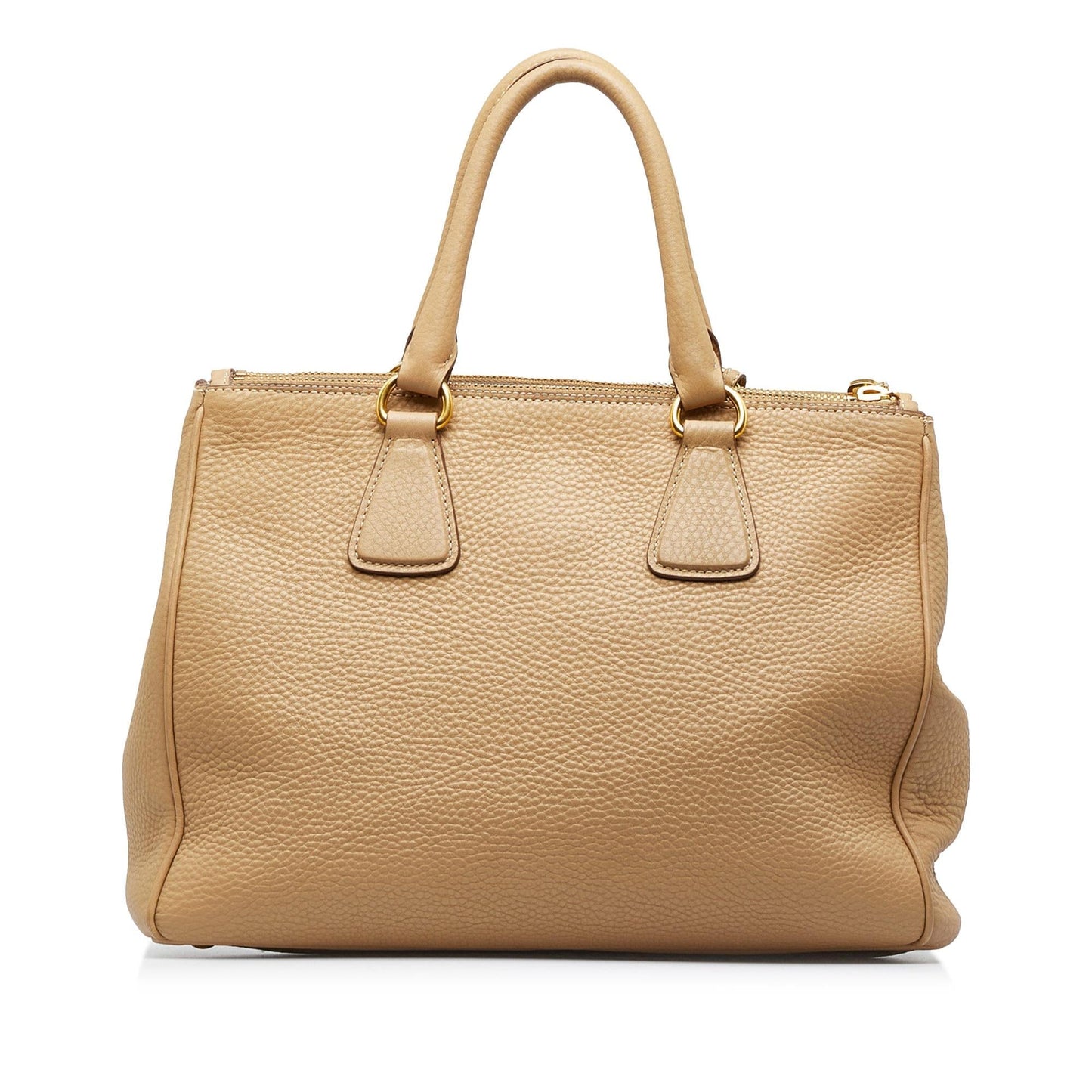 Prada Daino Double Tote Shg Kio0Pe Vitello Large Zip Tote Bag