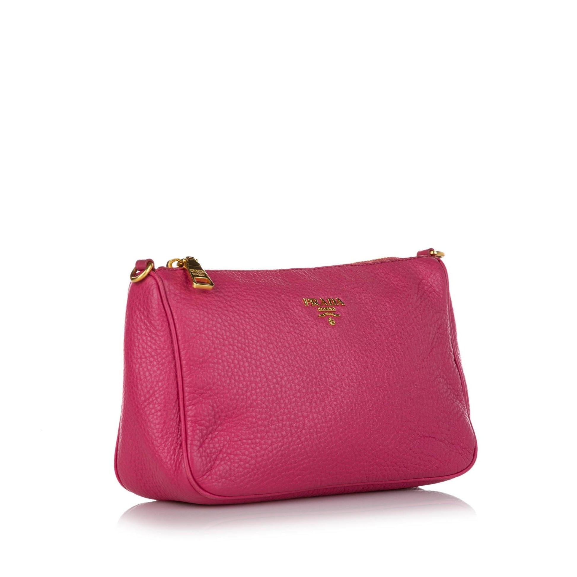 Prada Baguette Shg Handbag Leather Shoulder Bag Baguette Shg 26222