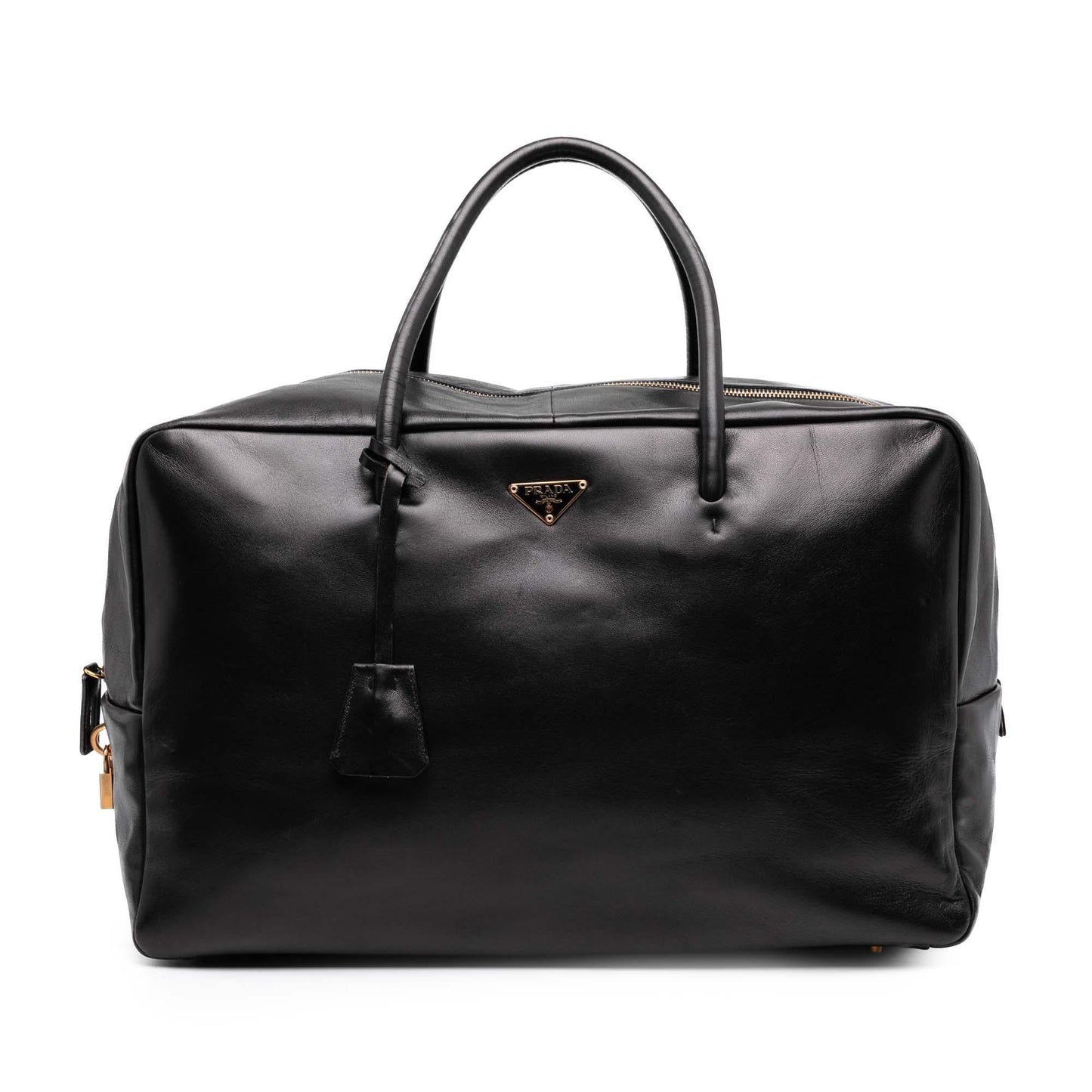 Prada Boston Bag Leather Satchel Bag