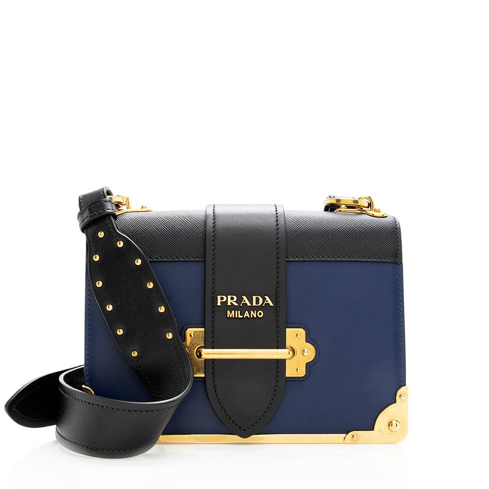 Prada Cahier Shoulder Bag Shf Leather