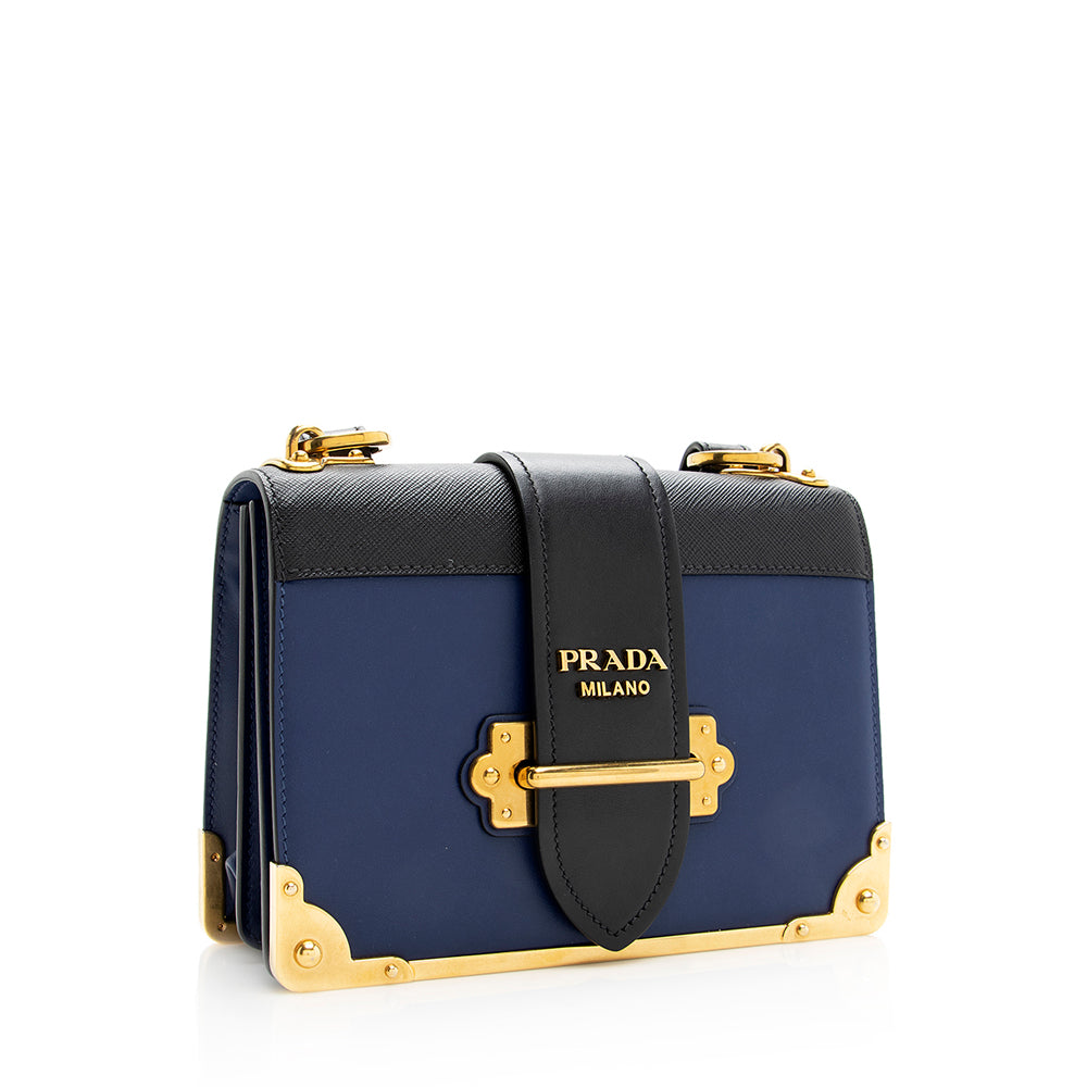 Prada Cahier Shoulder Bag Shf Leather