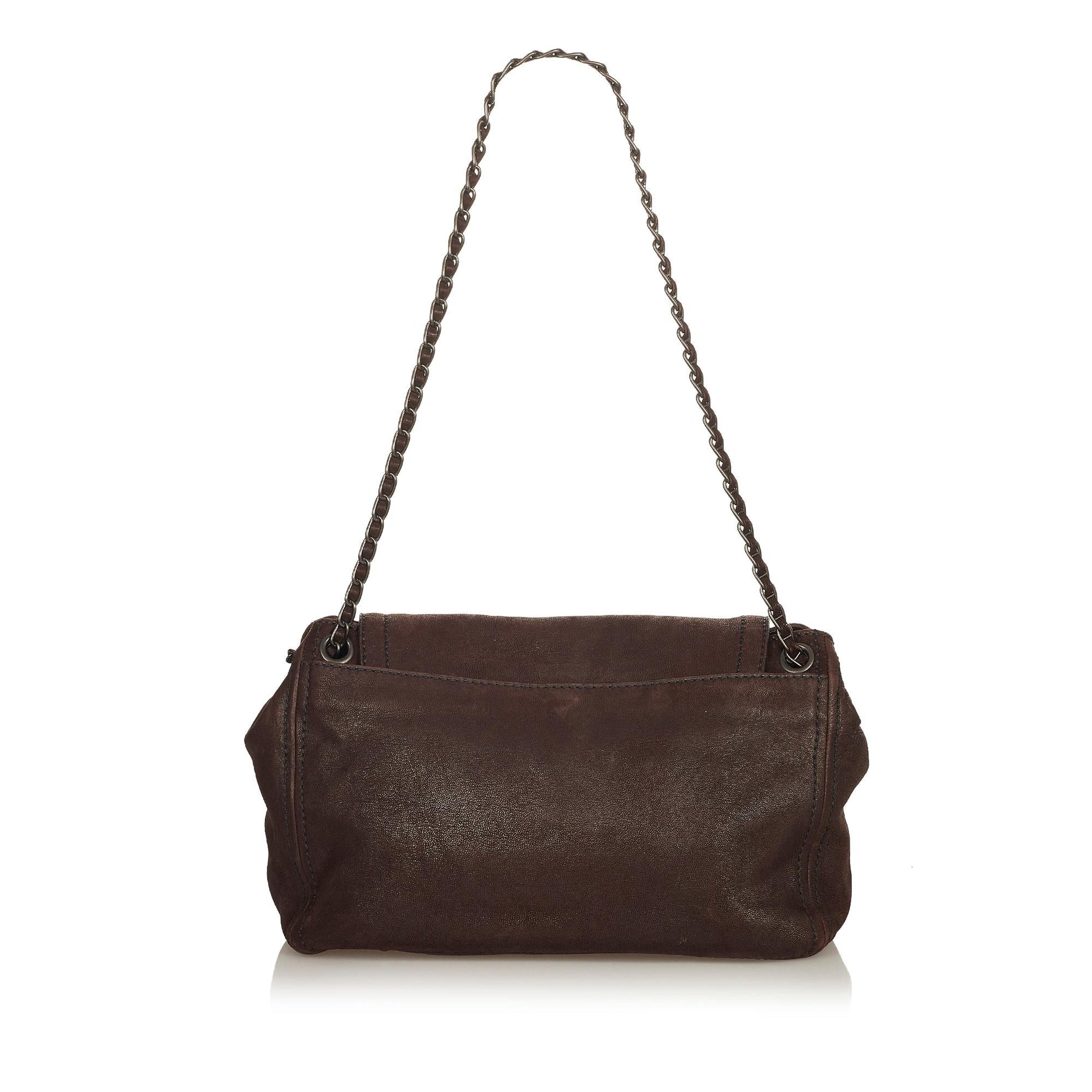 Prada Shoulder Bag Shg Leather Chain