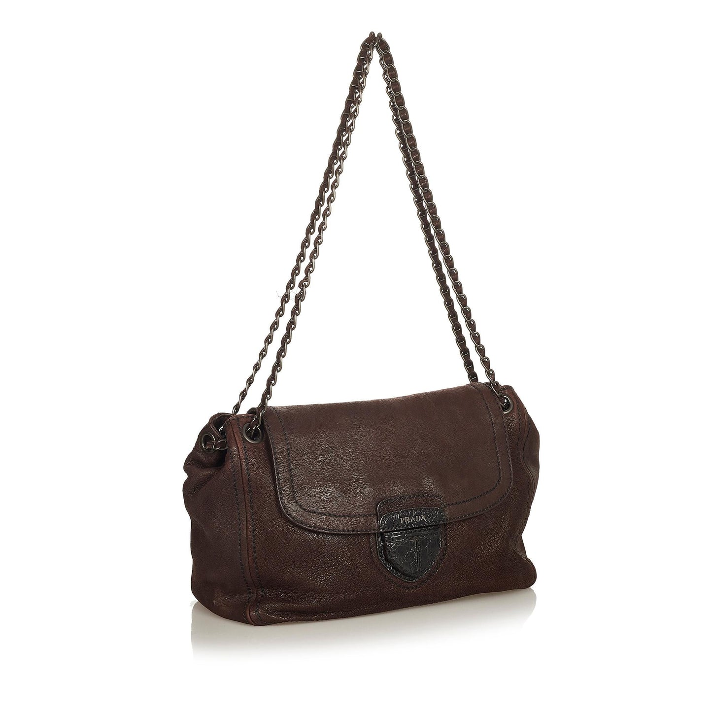 Prada Shoulder Bag Shg Leather Chain