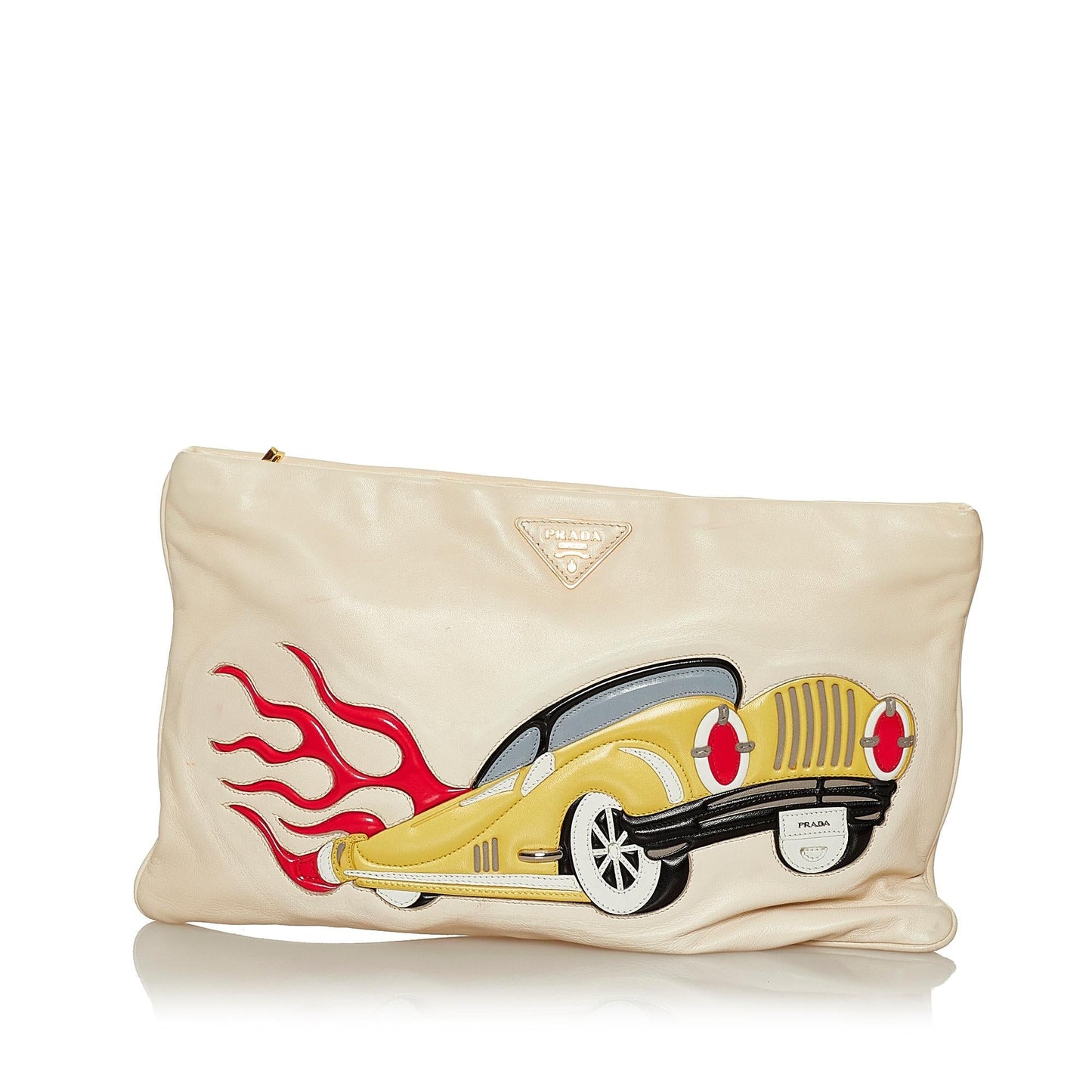 Prada Clutch Bag Shg Leather