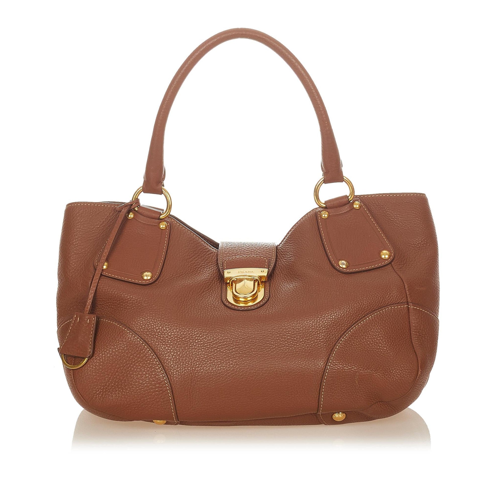 Prada Handbag Shg Leather Satchel Bag