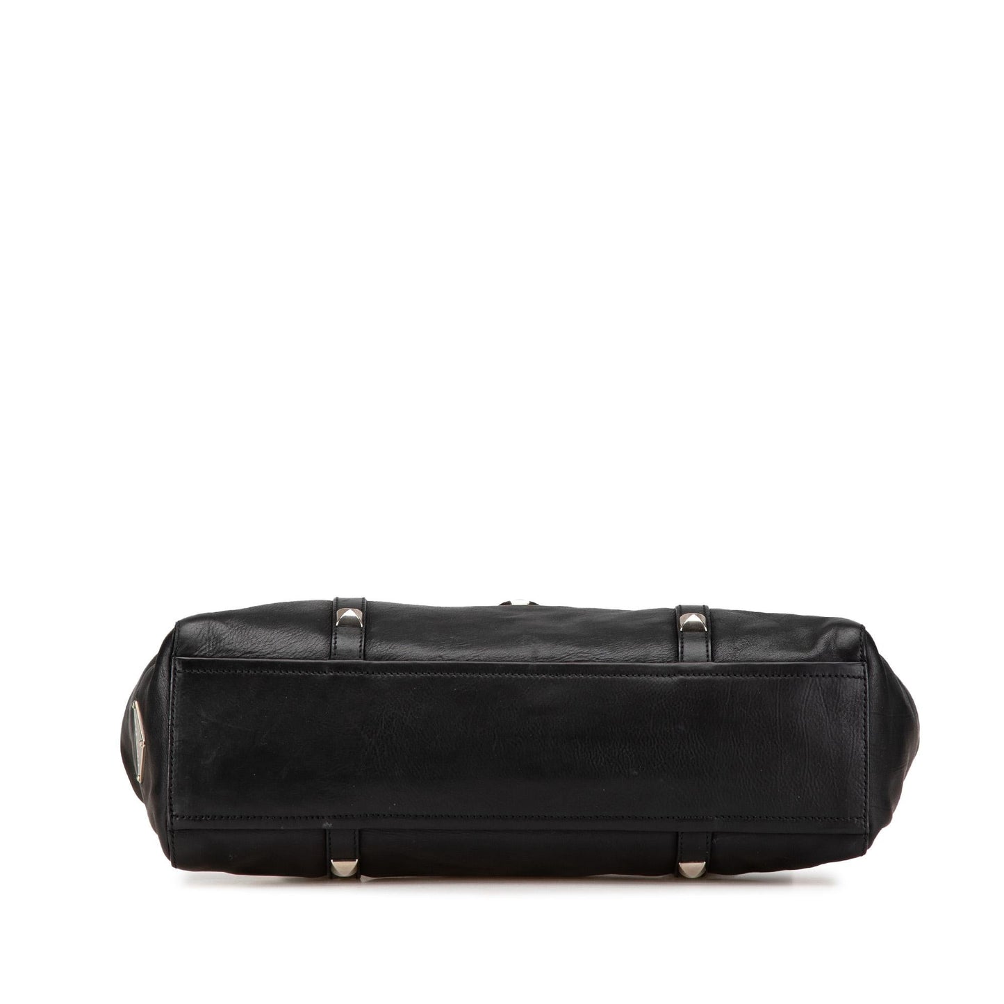 Prada Studded Easy Shoulder Bag Leather