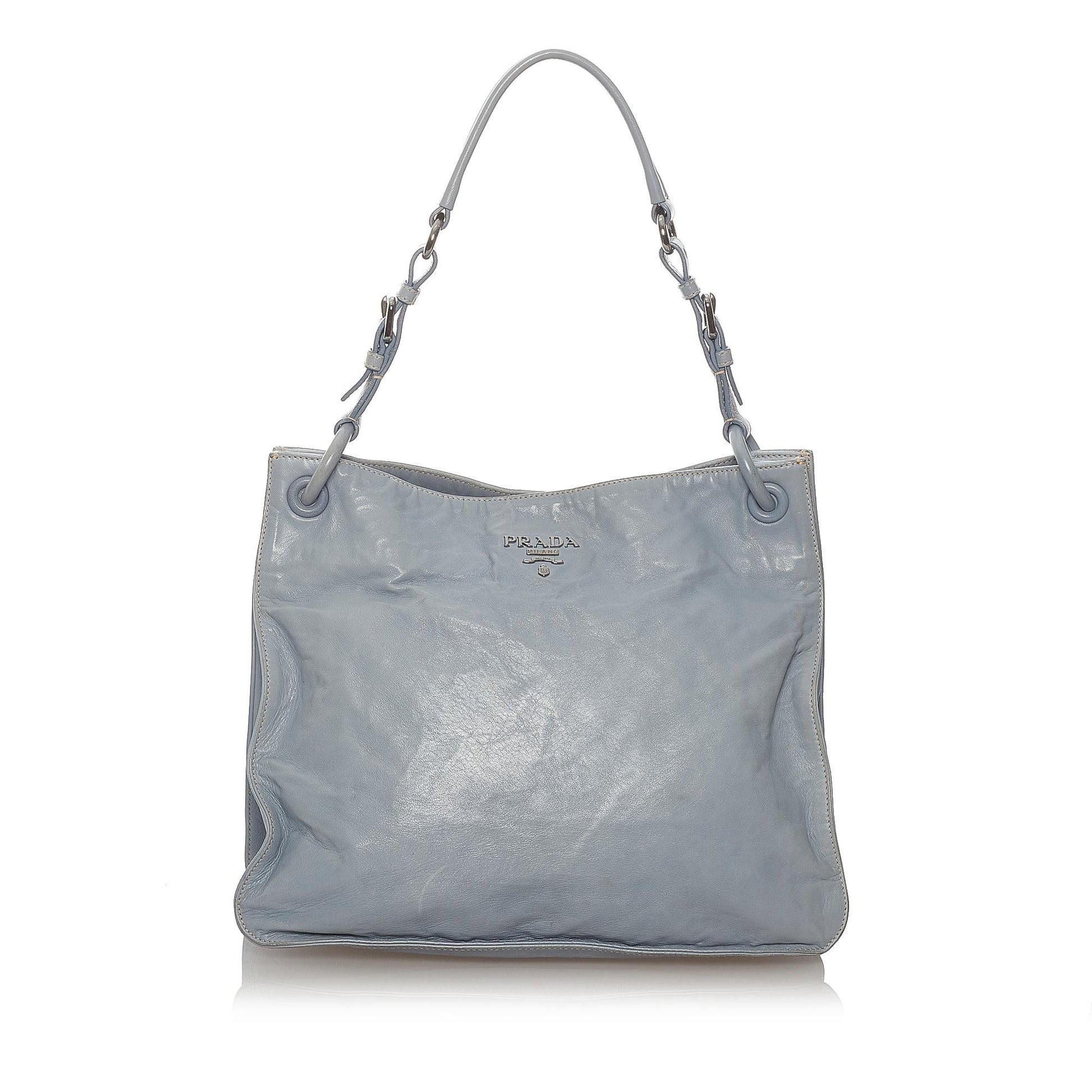 Prada Tote Bag Shg Leather