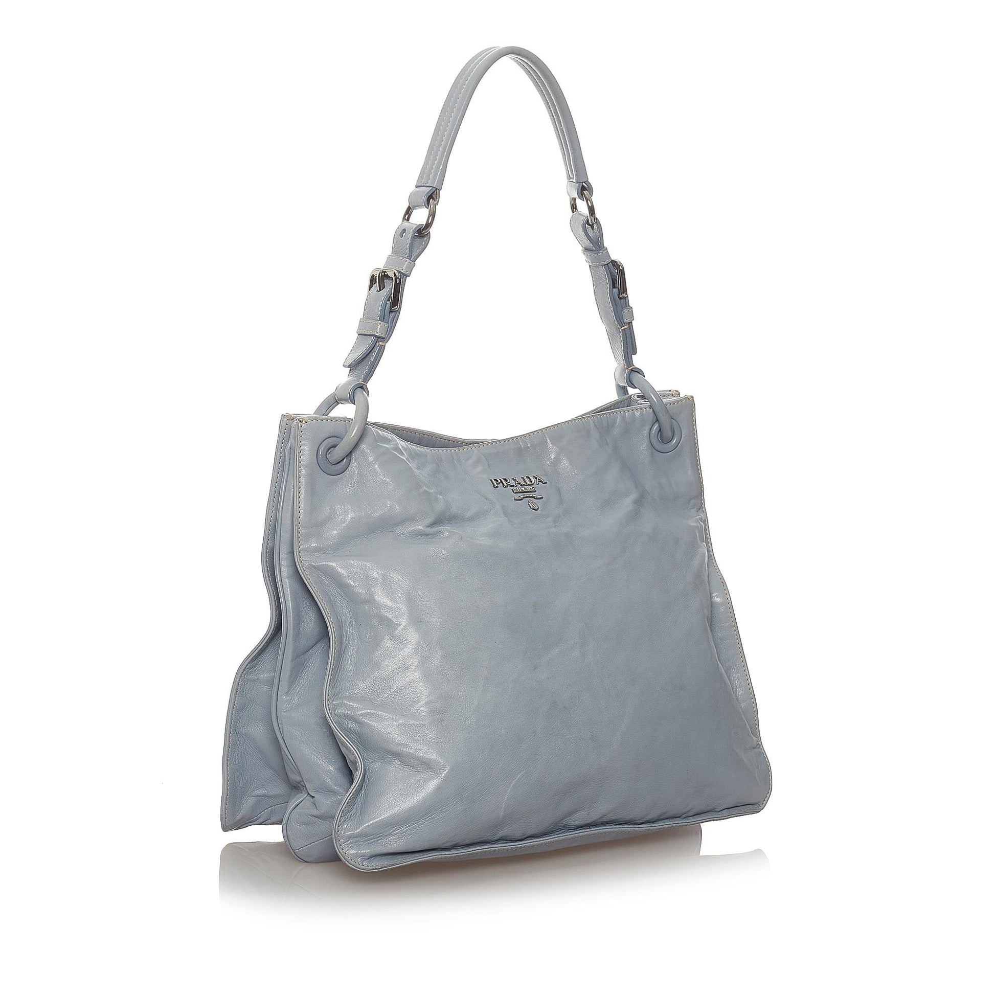 Prada Tote Bag Shg Leather