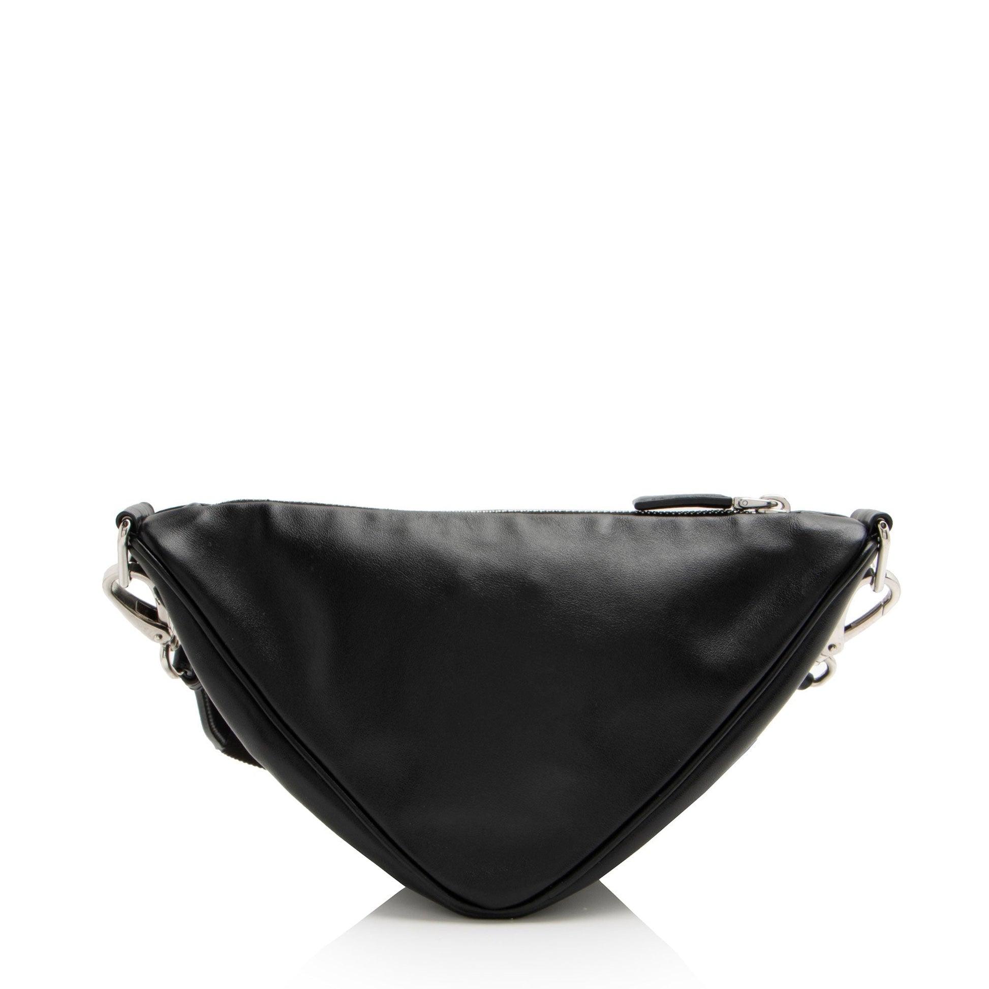 Prada Triangle Crossbody Leather Logo Crossbody Bag