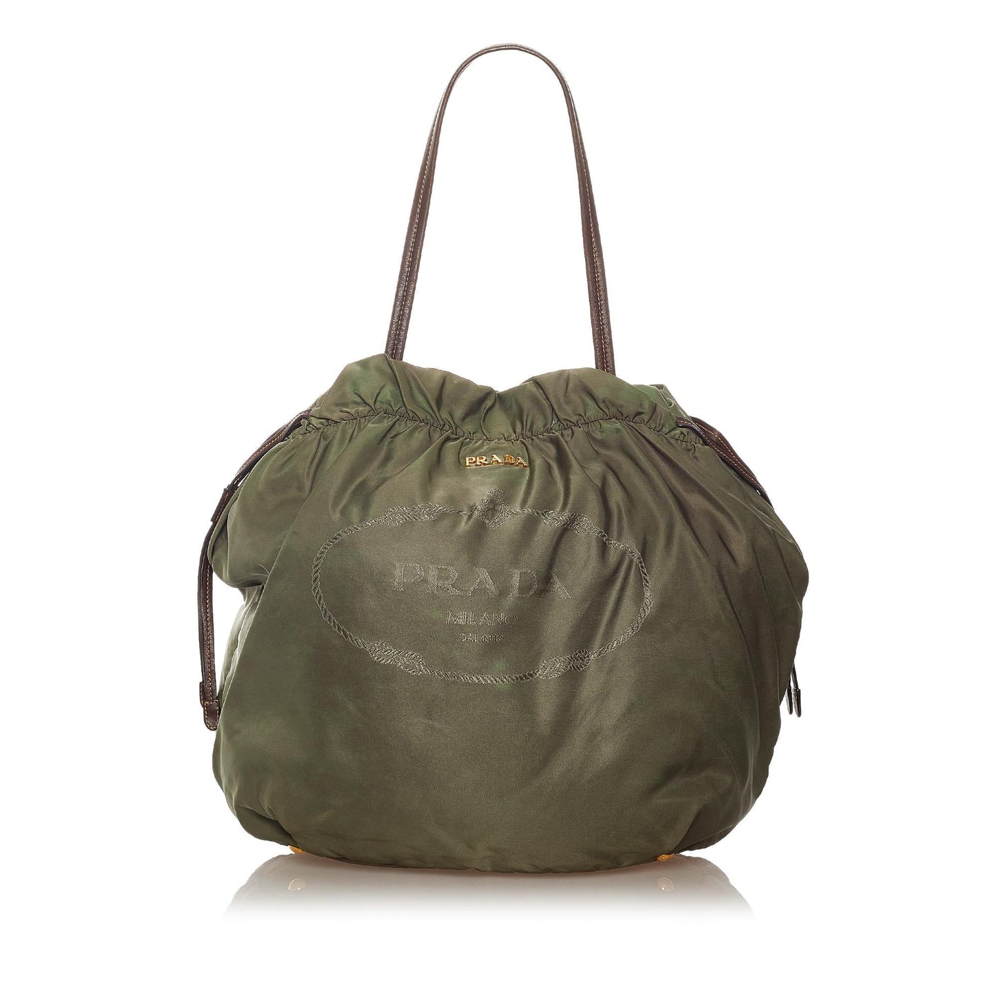 Prada Tessuto Drawstring Tote Bag Shg Logo Bag Shg 27606