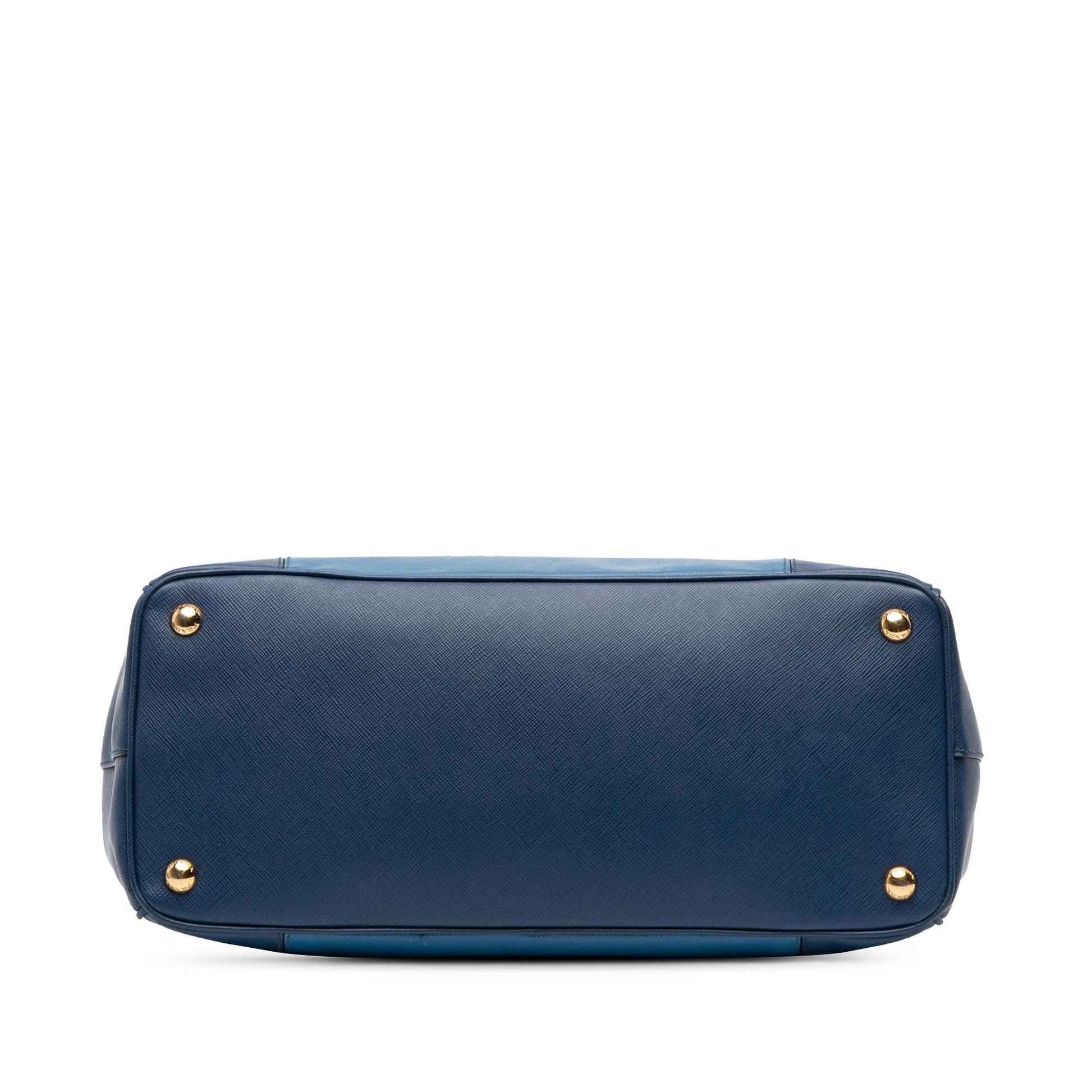 Prada Bicolor Lux Galleria Double Satchel Saffiano Medium Zip Satchel Bag Zip Satchel 3