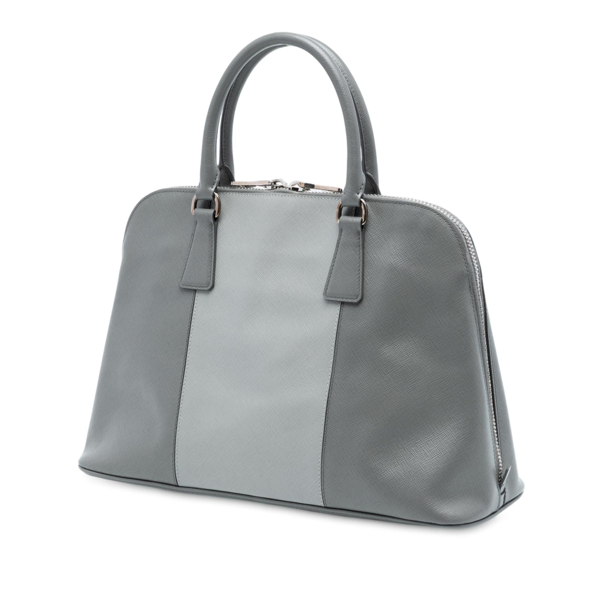 Prada Bicolor Lux Promenade Satchel Saffiano Medium Satchel Bag