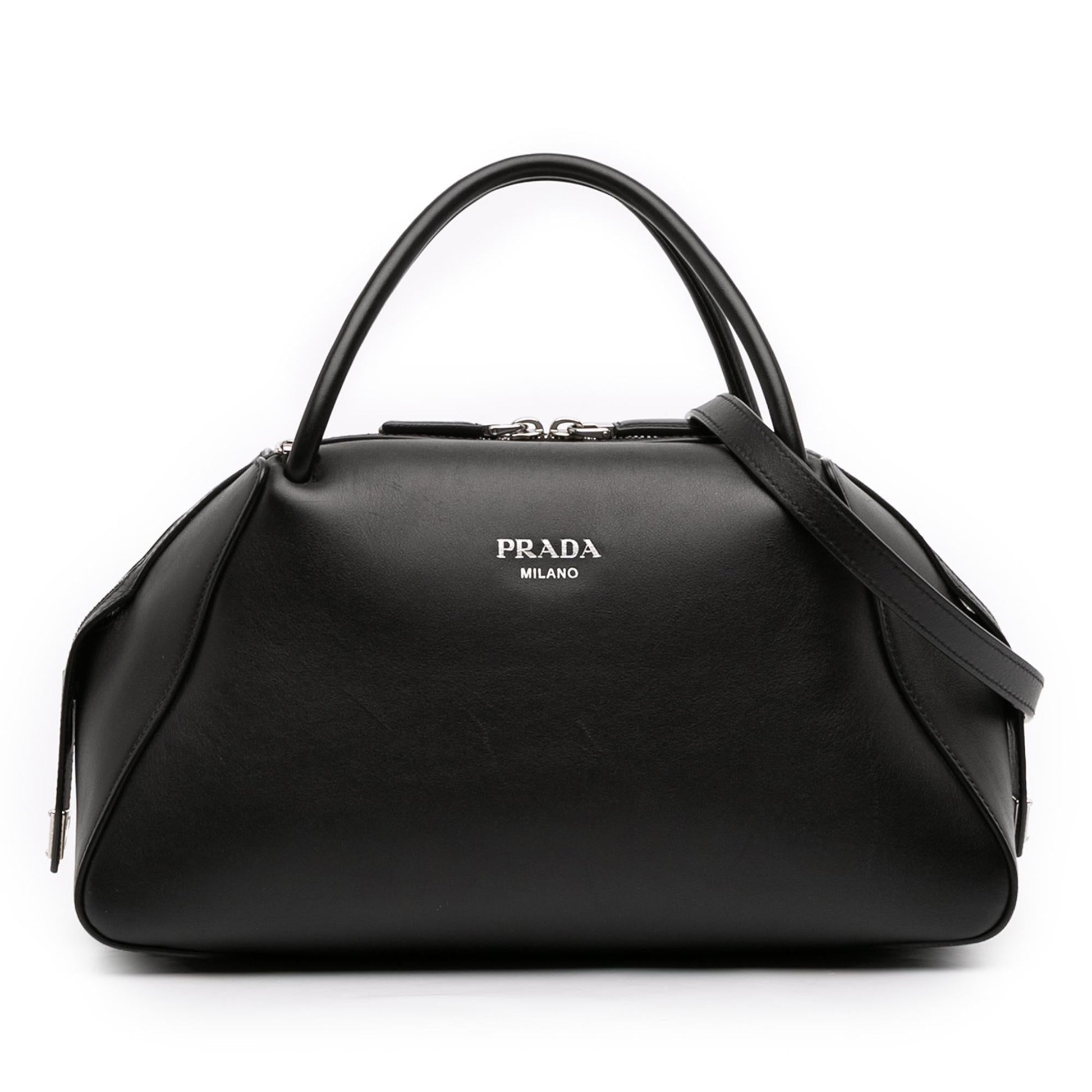 Prada Brushed Supernova Satchel Leather Medium Satchel Bag