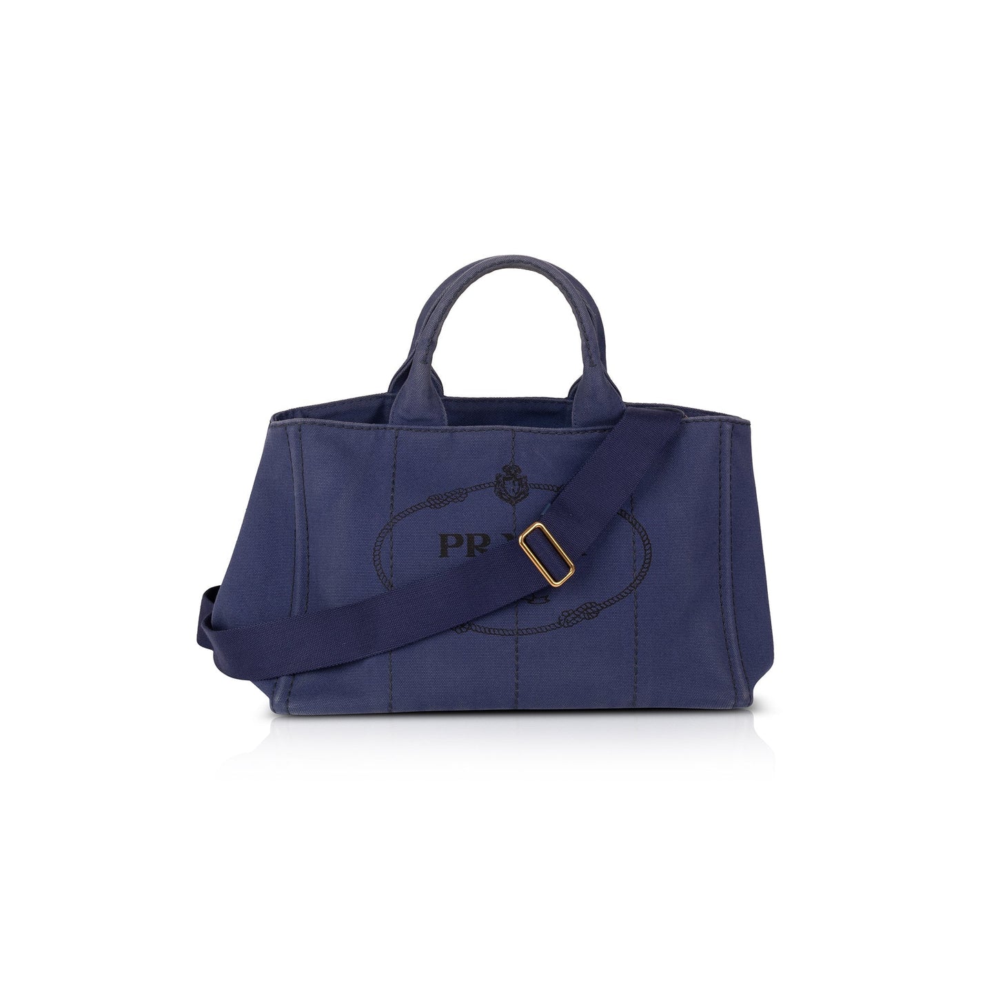 Prada Canapa Tote Handbag Medium Logo Tote Bag