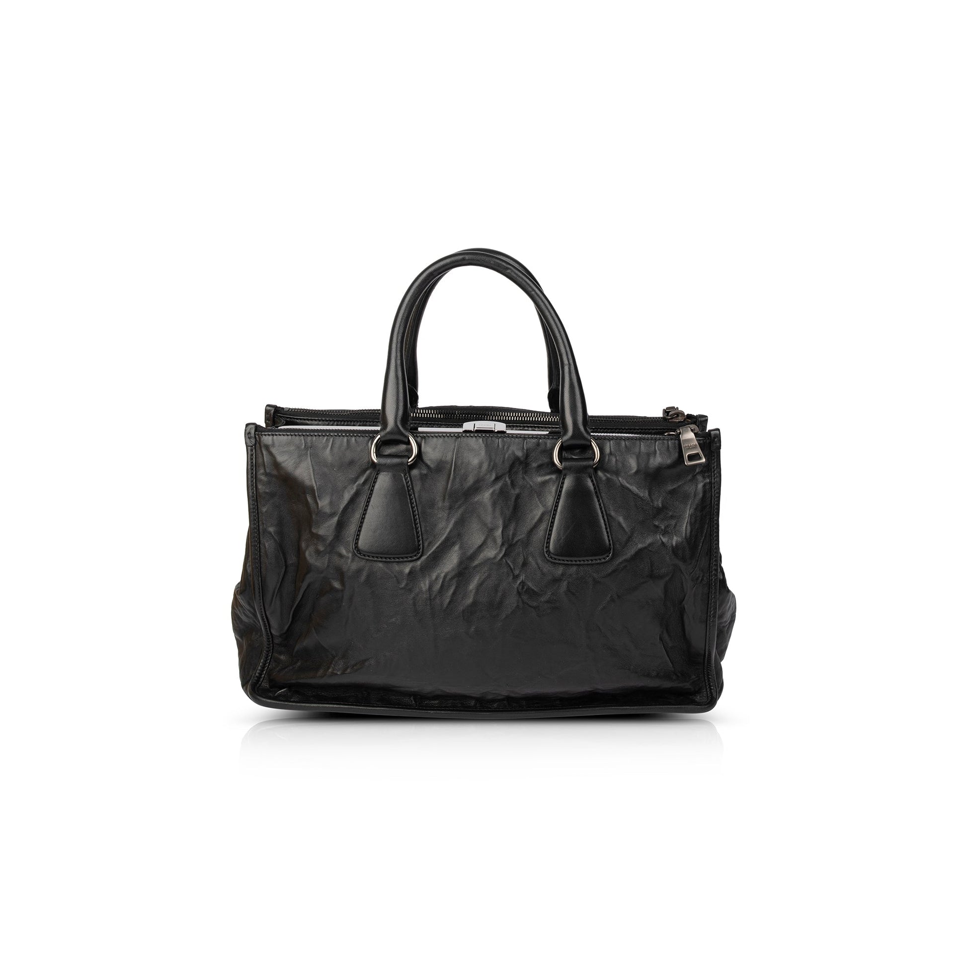 Prada Nappa Antique Tote Handbag Leather Medium Tote Bag