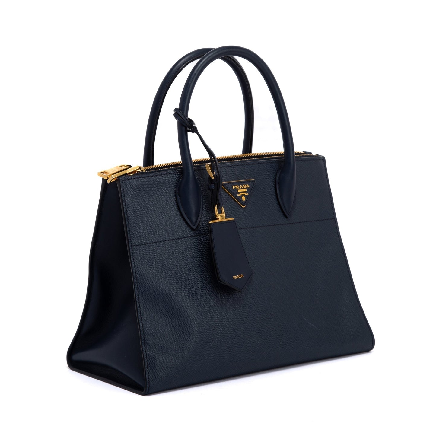 Prada Saffiano & City Calf Paradigme Tote Handbag Leather Medium Tote Bag