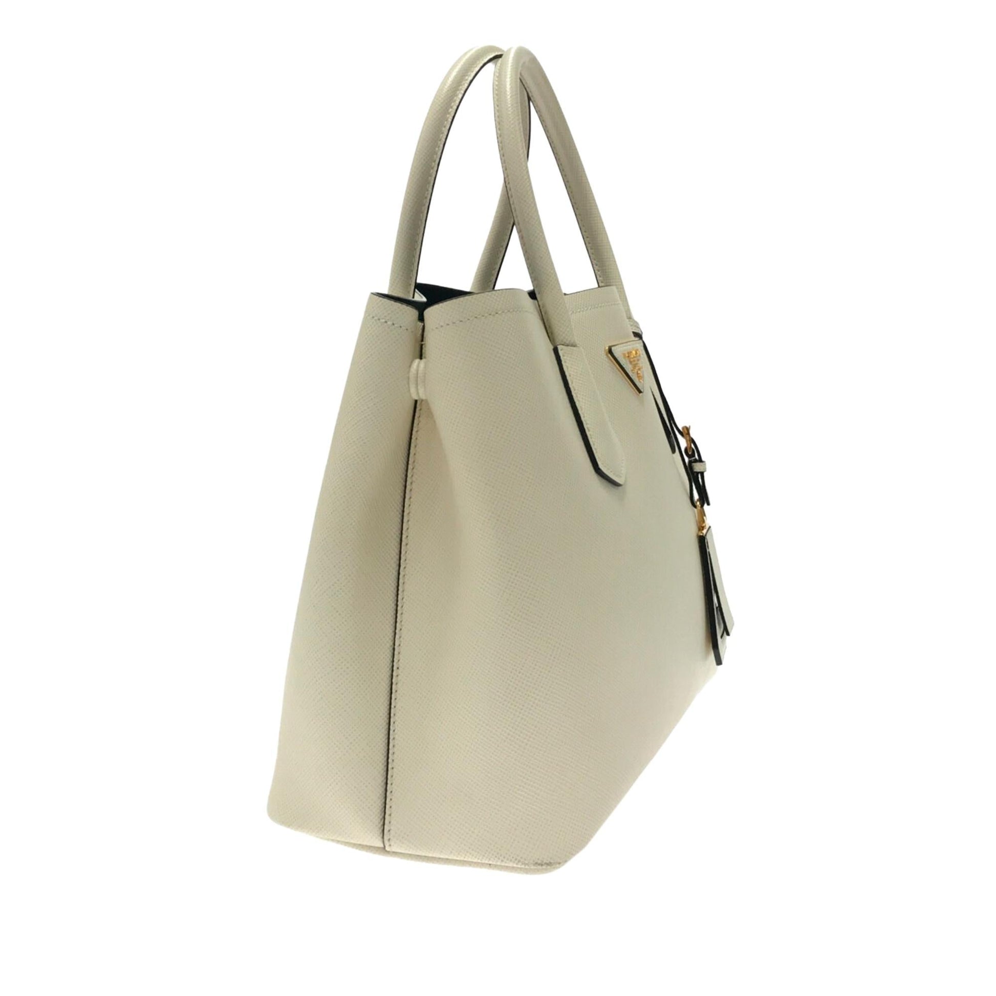 Prada Cuir Double Satchel Shg Gauowz Saffiano Medium Satchel Bag