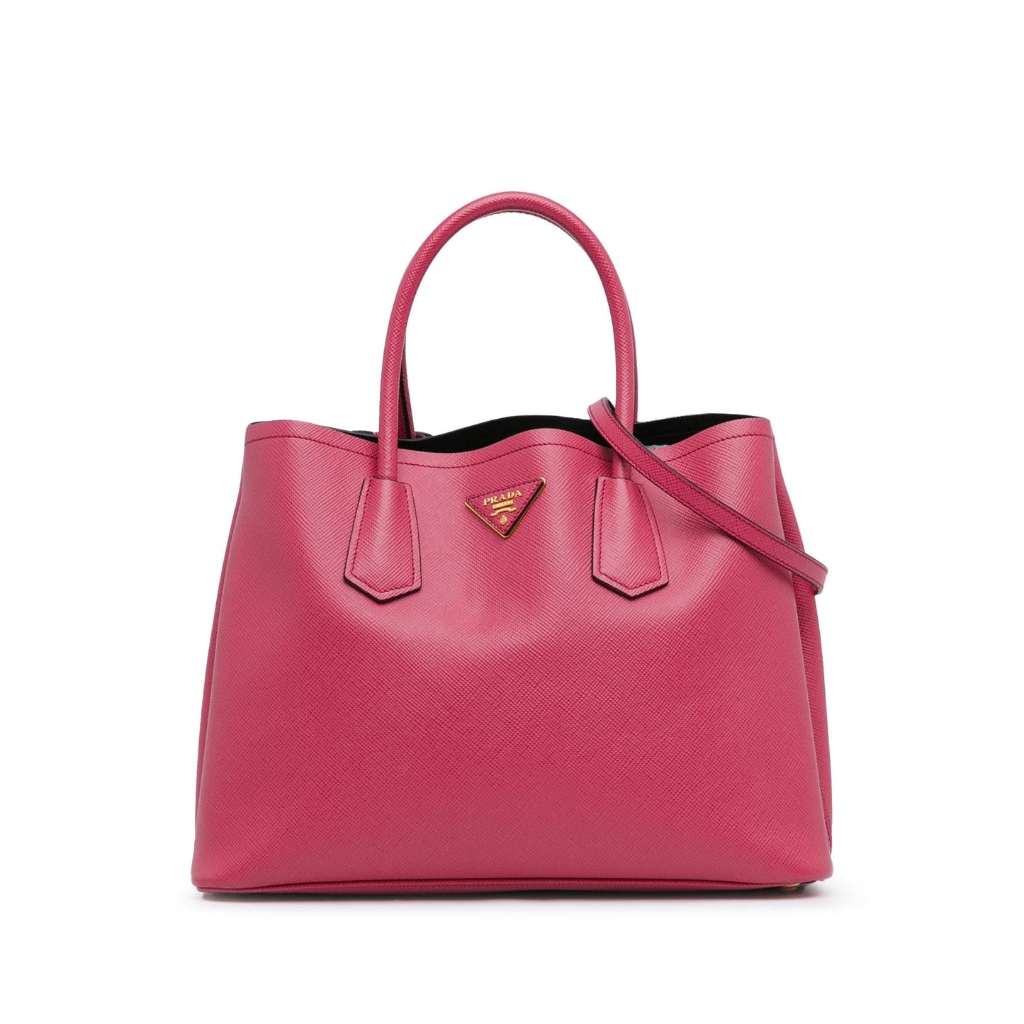 Prada Cuir Double Satchel Shg 8Brcmc Saffiano Medium Satchel Bag