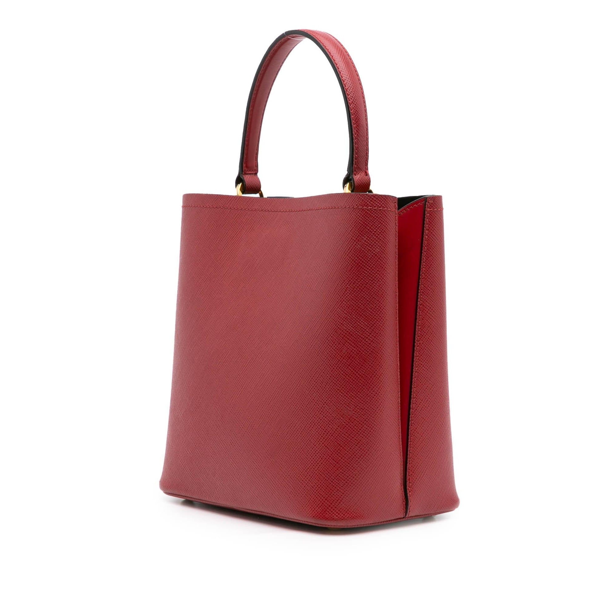 Prada Cuir Panier Satchel Saffiano Medium Satchel Bag