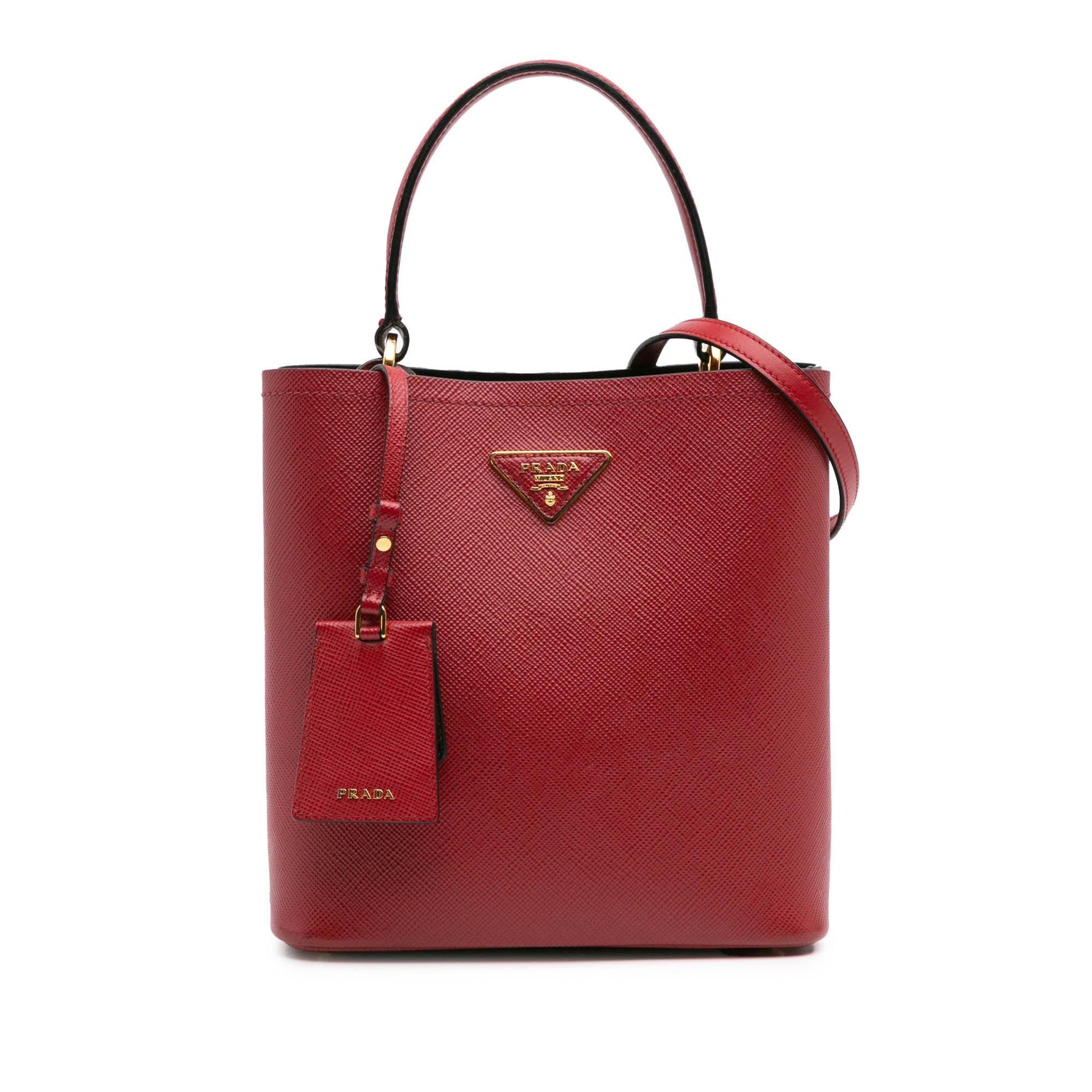 Prada Cuir Panier Satchel Saffiano Medium Satchel Bag