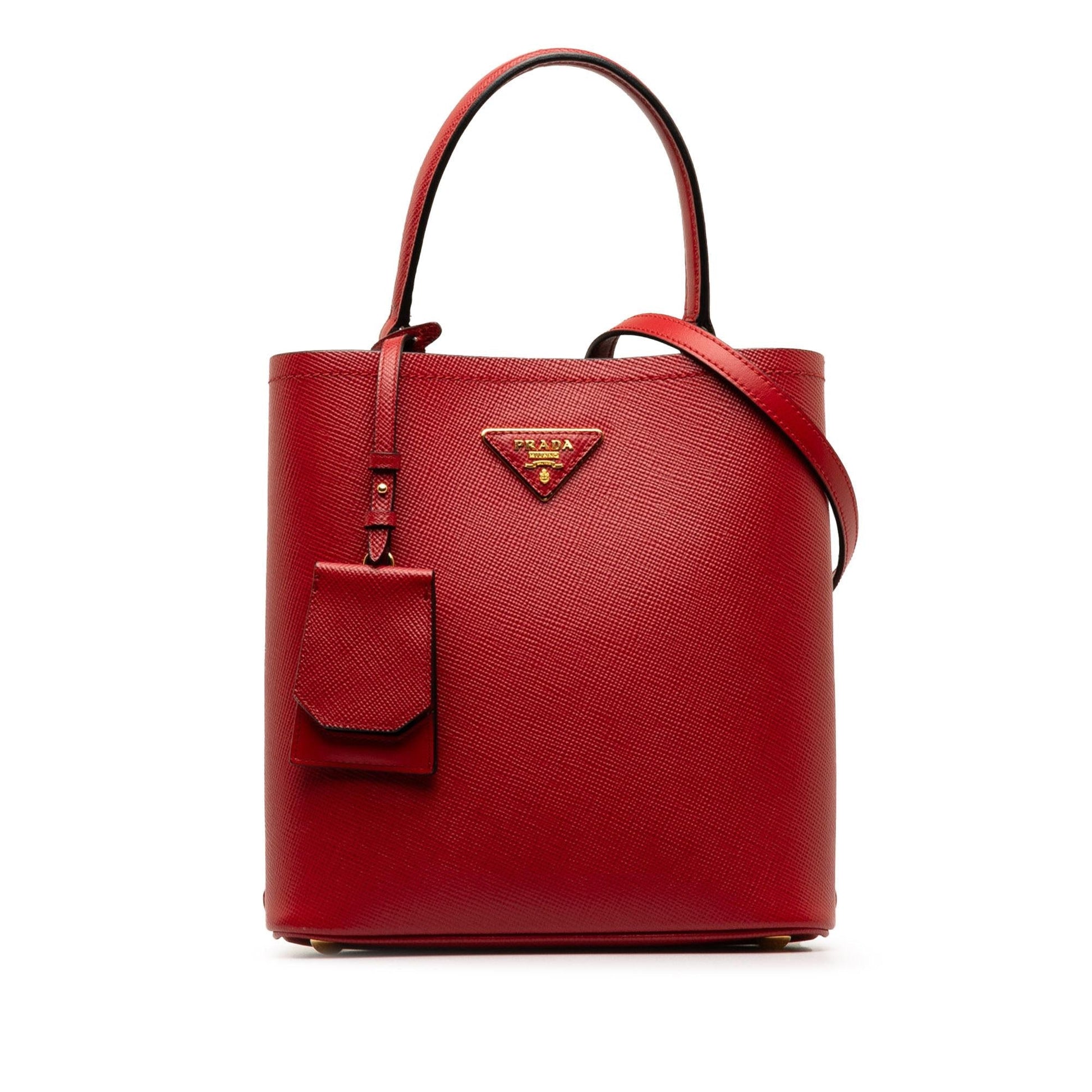 Prada Cuir Panier Shg Qflnqj Satchel Bag Saffiano Medium