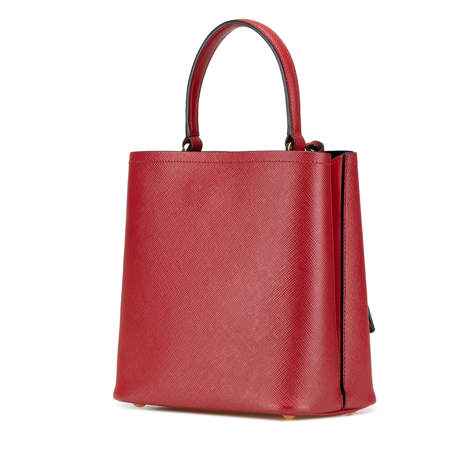 Prada Cuir Panier Satchel Bag Saffiano Medium