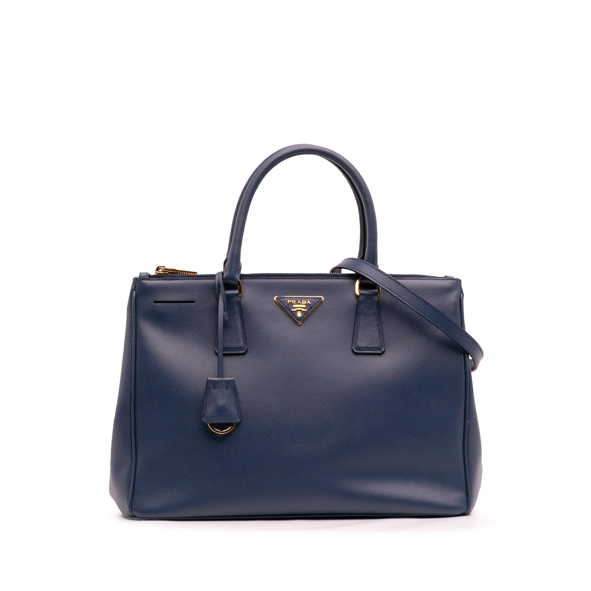 Prada Lux Galleria Double Satchel Saffiano Medium Zip Satchel Bag Zip Satchel 1