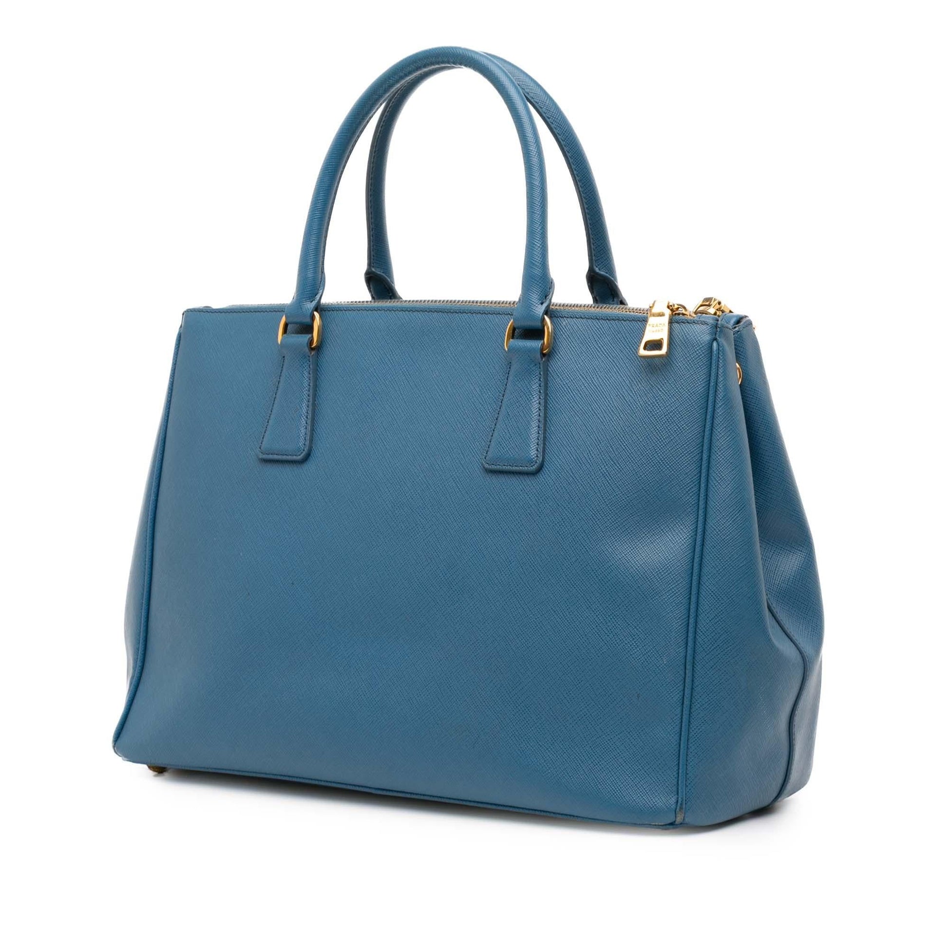Prada Lux Galleria Double Satchel Saffiano Medium Zip Satchel Bag Zip Satchel 6