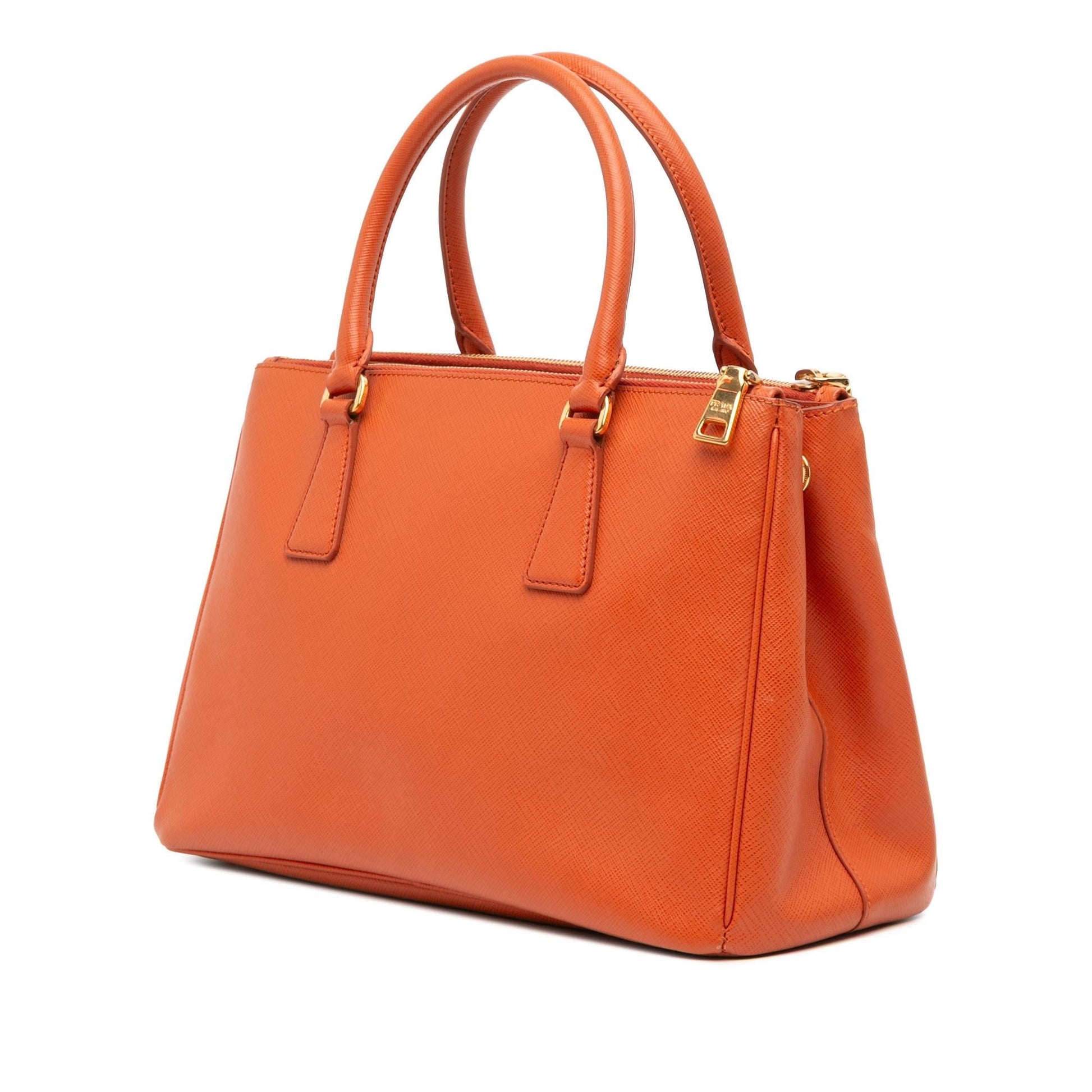 Prada Lux Galleria Double Satchel Saffiano Medium Zip Satchel Bag Zip Satchel 5